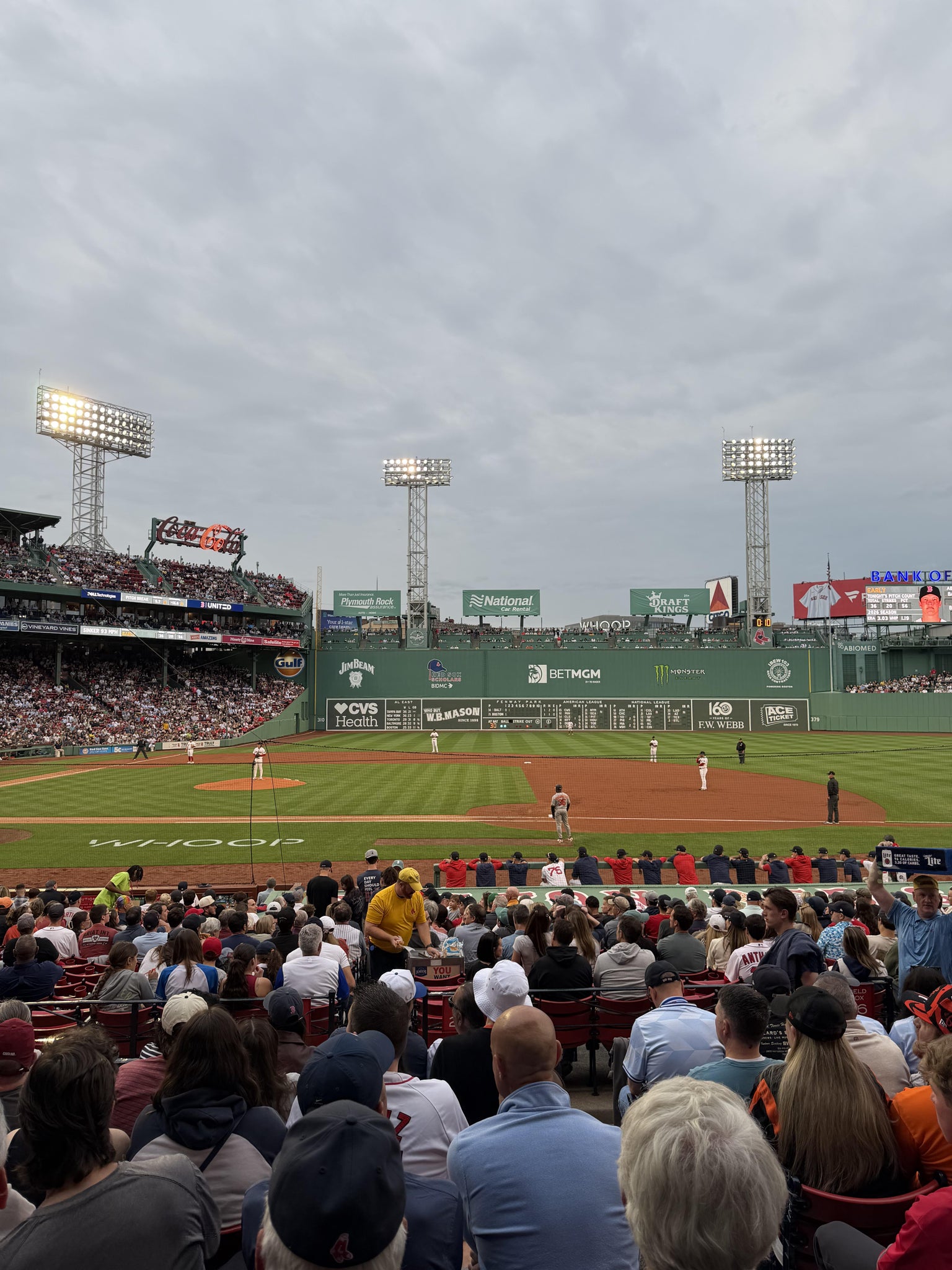 Real Fan View taken from Loge Box 114 at Fenway Park by Rick C