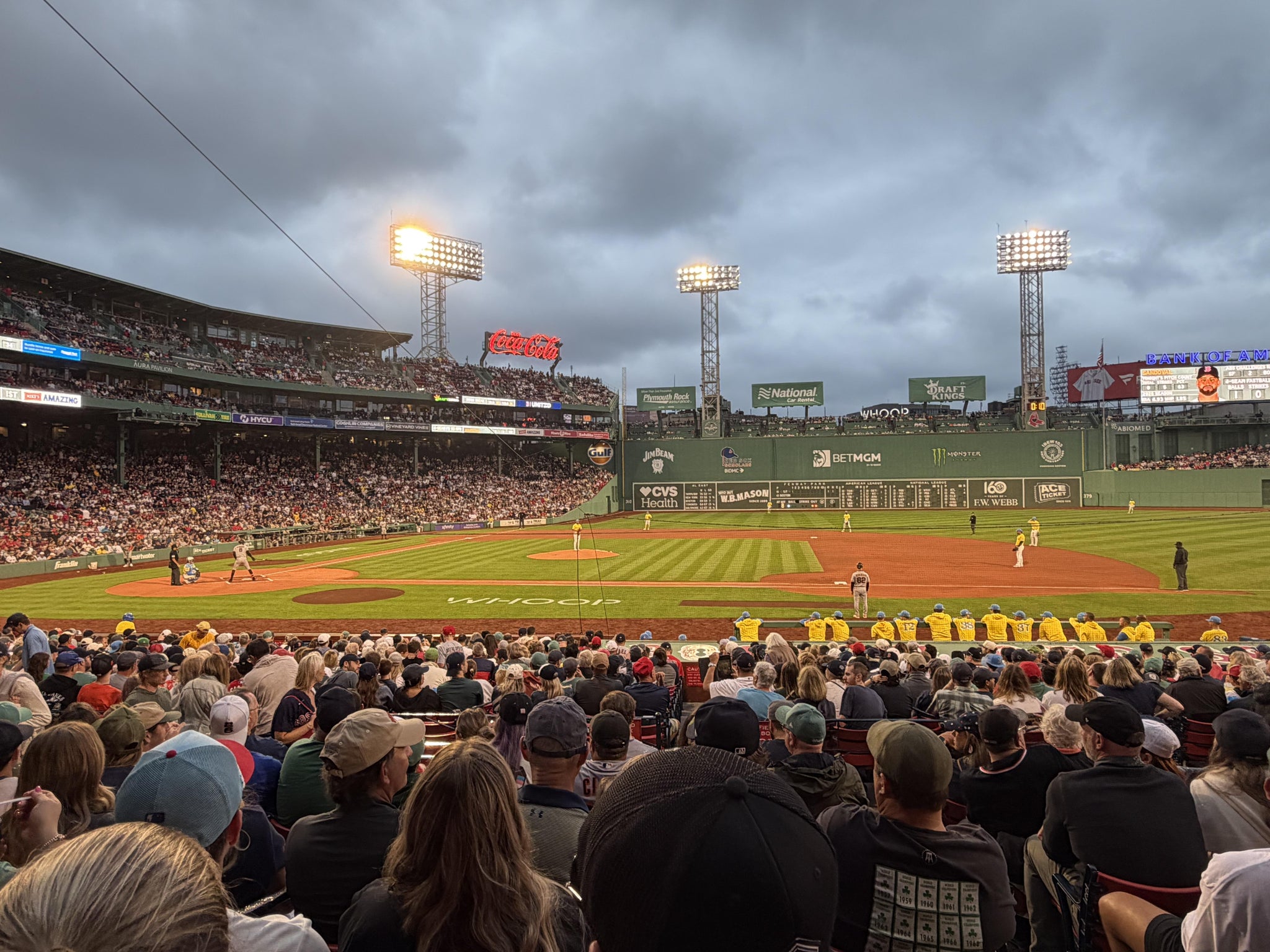 Real Fan View taken from Loge Box 114 at Fenway Park by Edward K