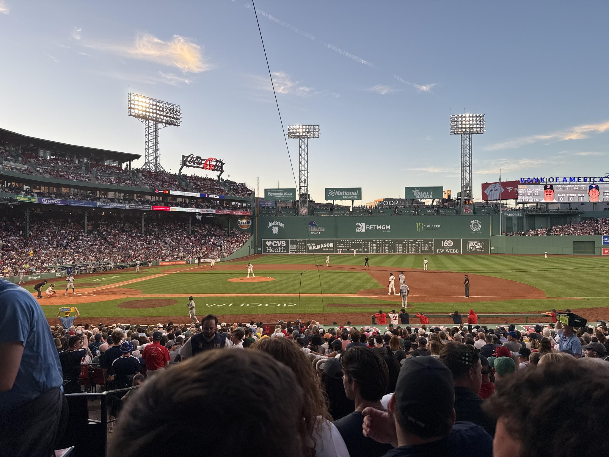 Real Fan View taken from Loge Box 115 at Fenway Park by Jeffery R
