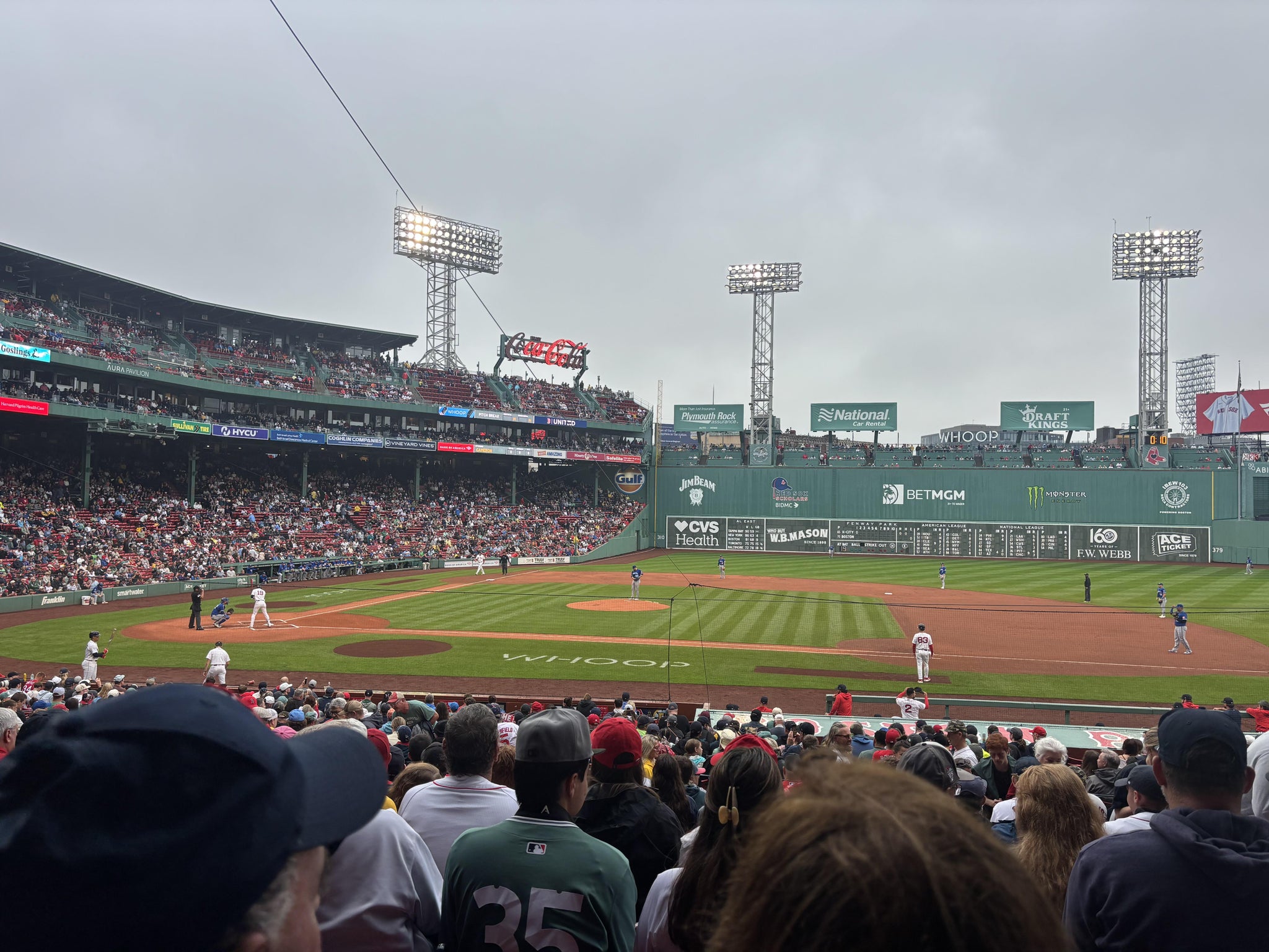 Real Fan View taken from Loge Box 115 at Fenway Park by Mark L