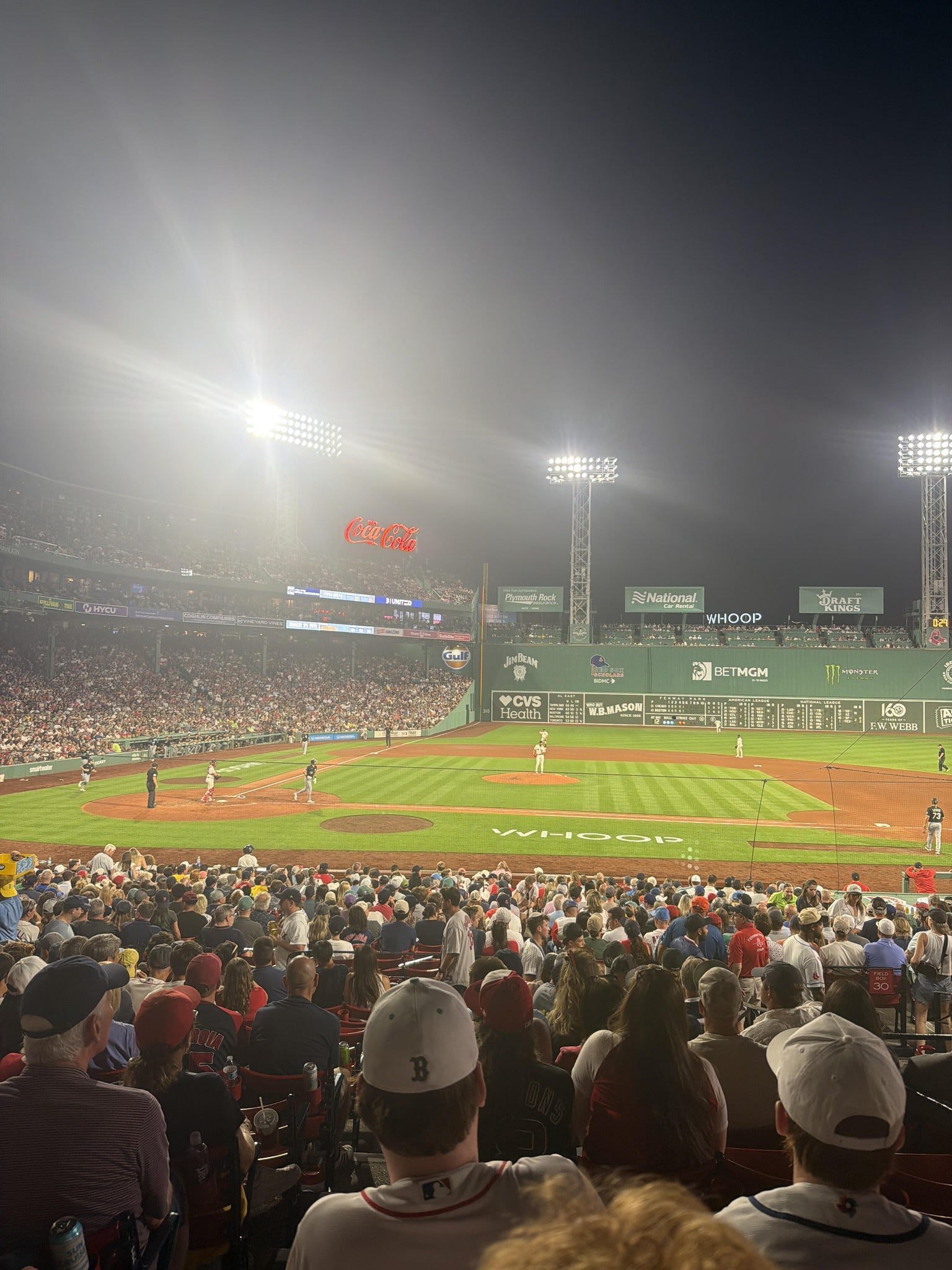 Real Fan View taken from Loge Box 117 at Fenway Park by Anthony S