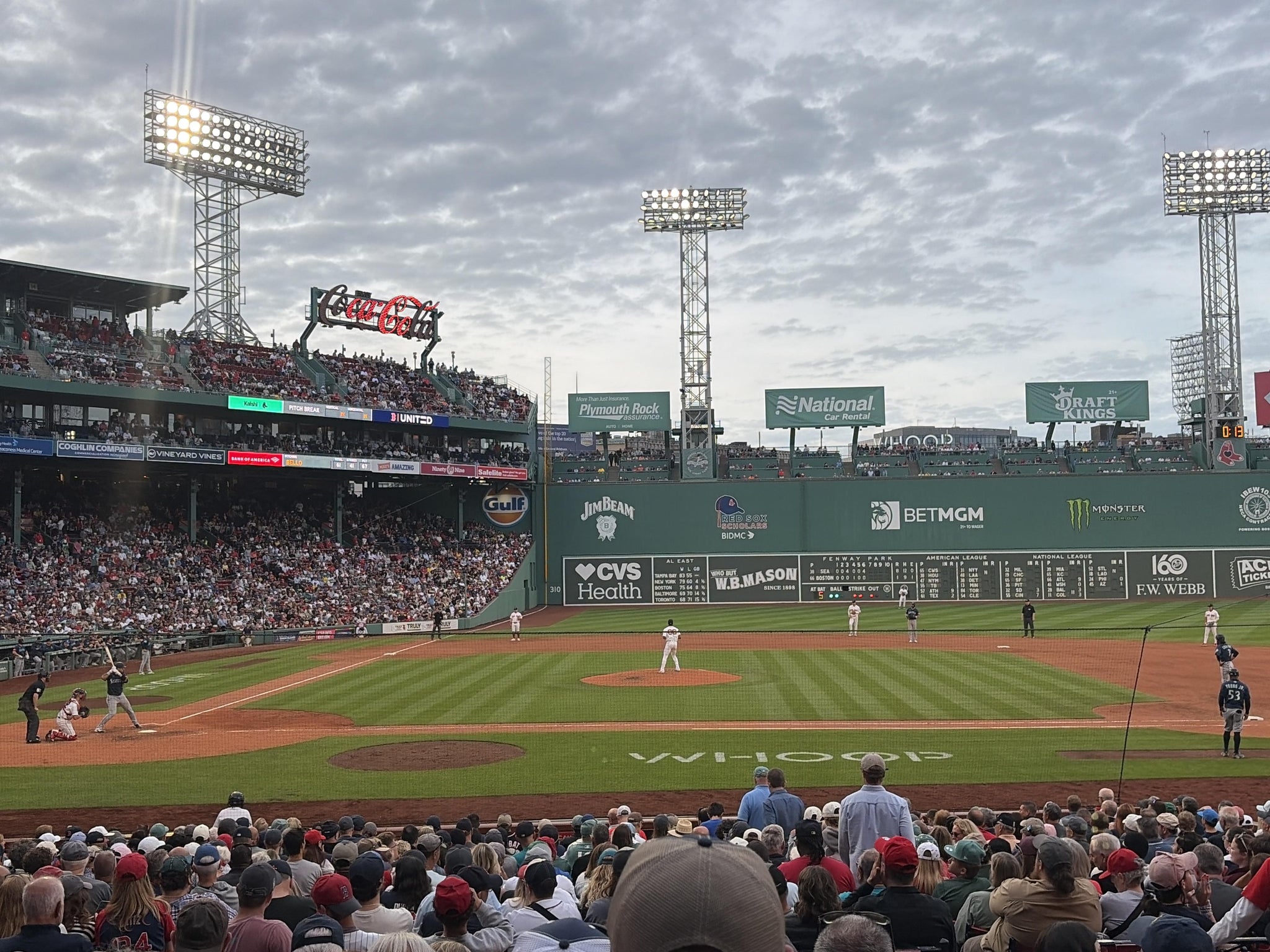 Vue réelle des fans prise de la Loge Box 118 au site Fenway Park par Andrew S