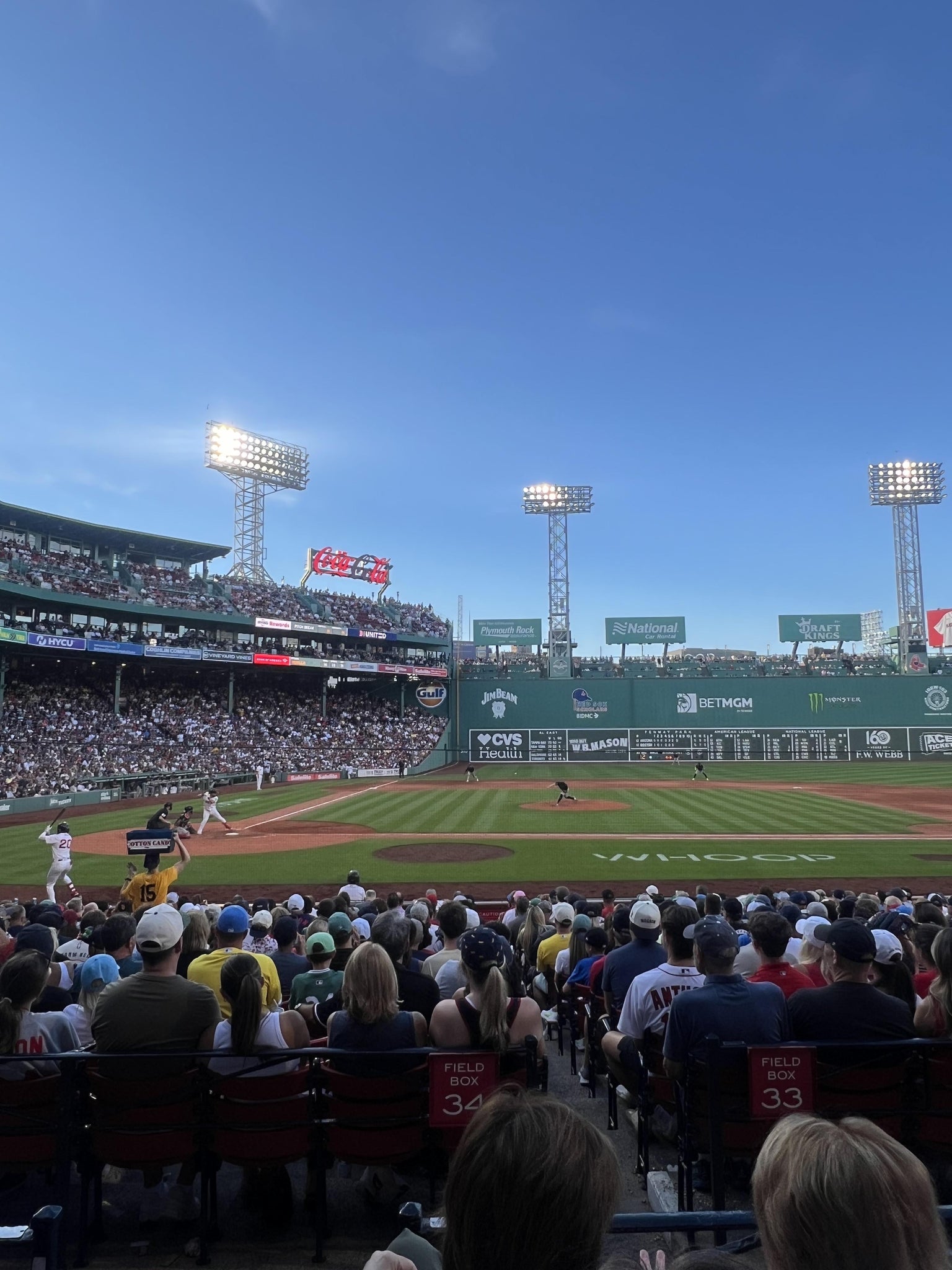 Real Fan View taken from Loge Box 119 at Fenway Park by Jeremiah A