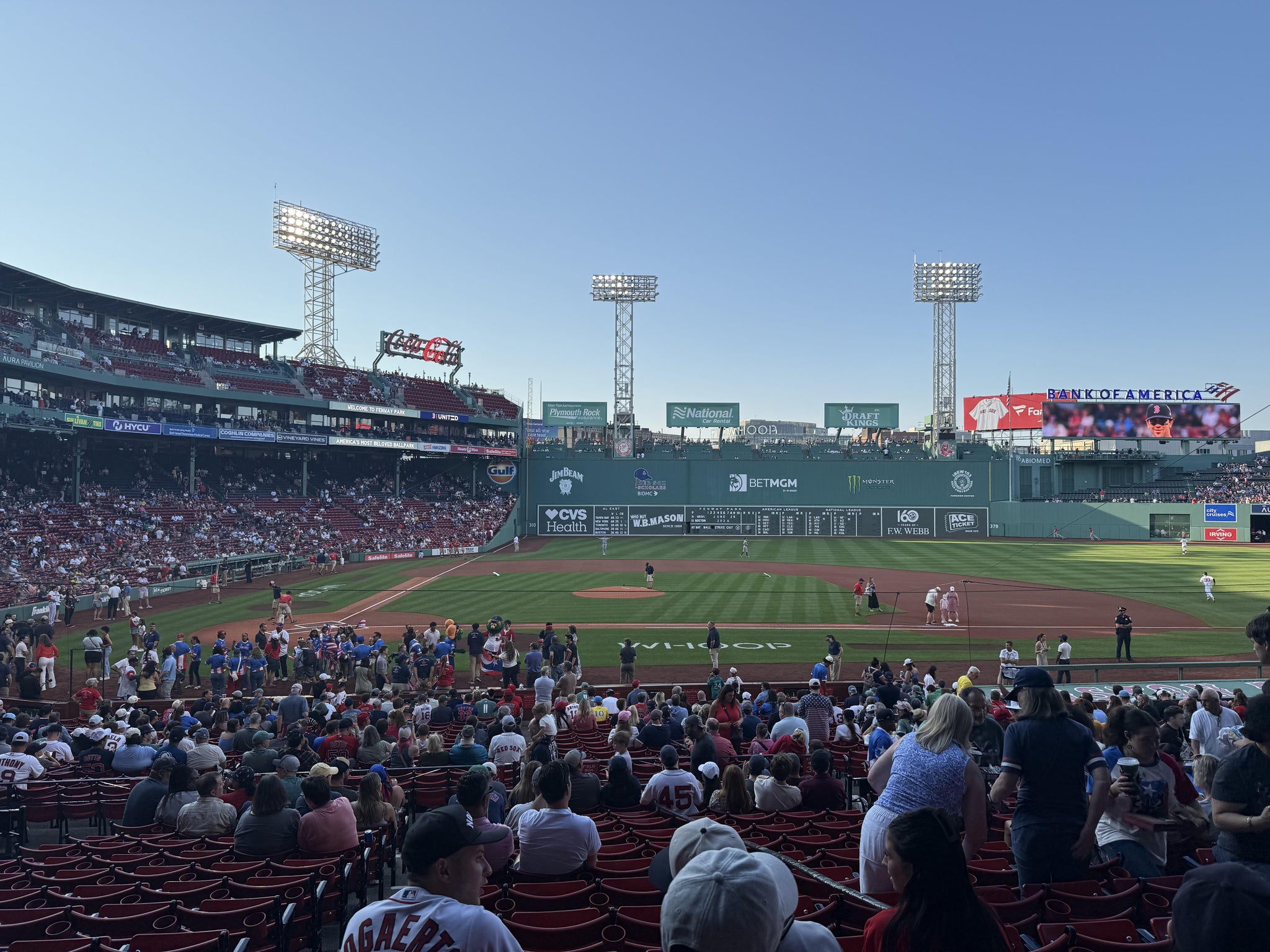 Real Fan View taken from Loge Box 119 at Fenway Park by Eric C