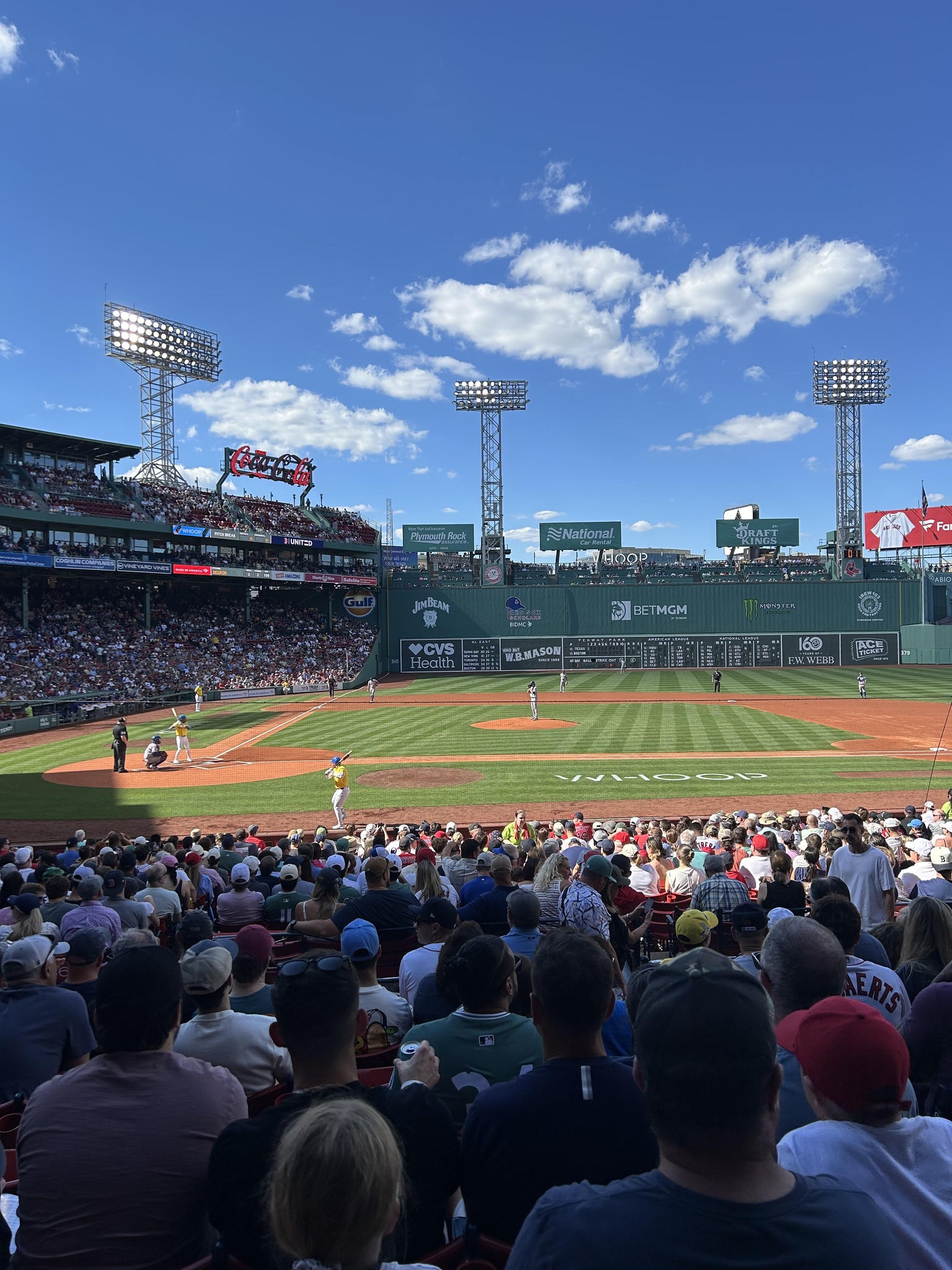 Real Fan View taken from Loge Box 120 at Fenway Park by Cole B