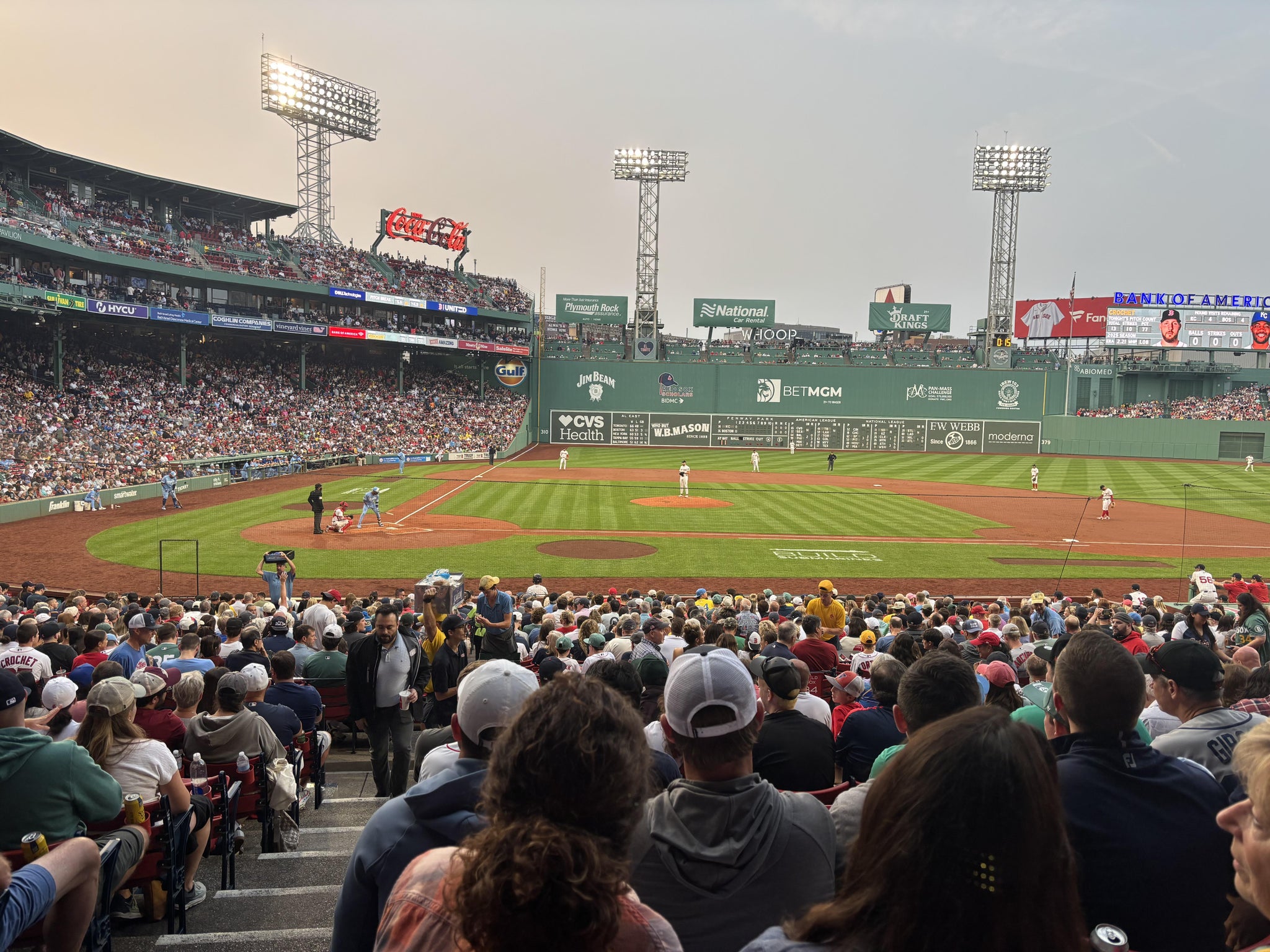 Real Fan View taken from Loge Box 120 at Fenway Park by Steve R