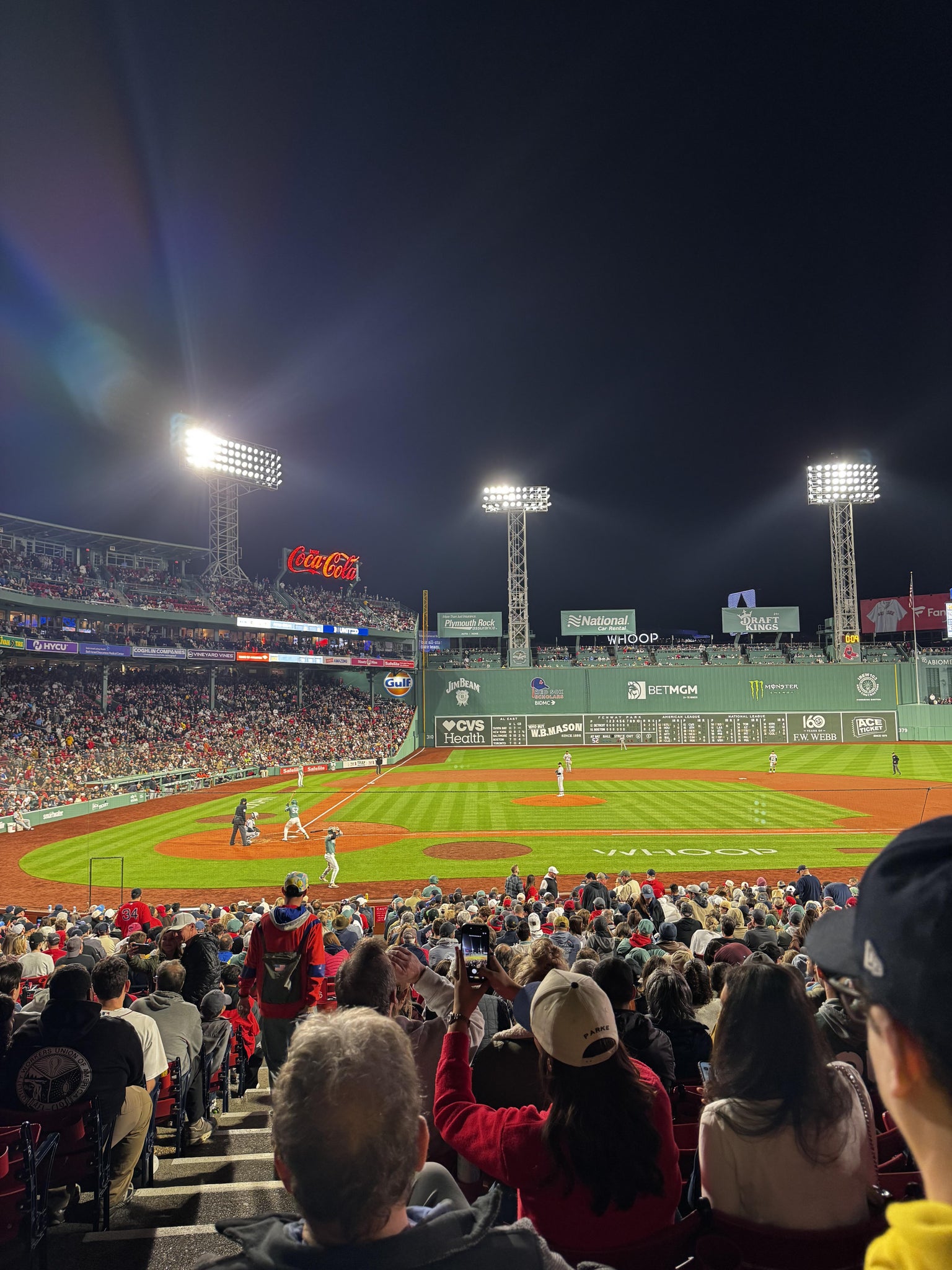 Vue réelle des fans prise de la Loge Box 120 au site Fenway Park par Anonymous User