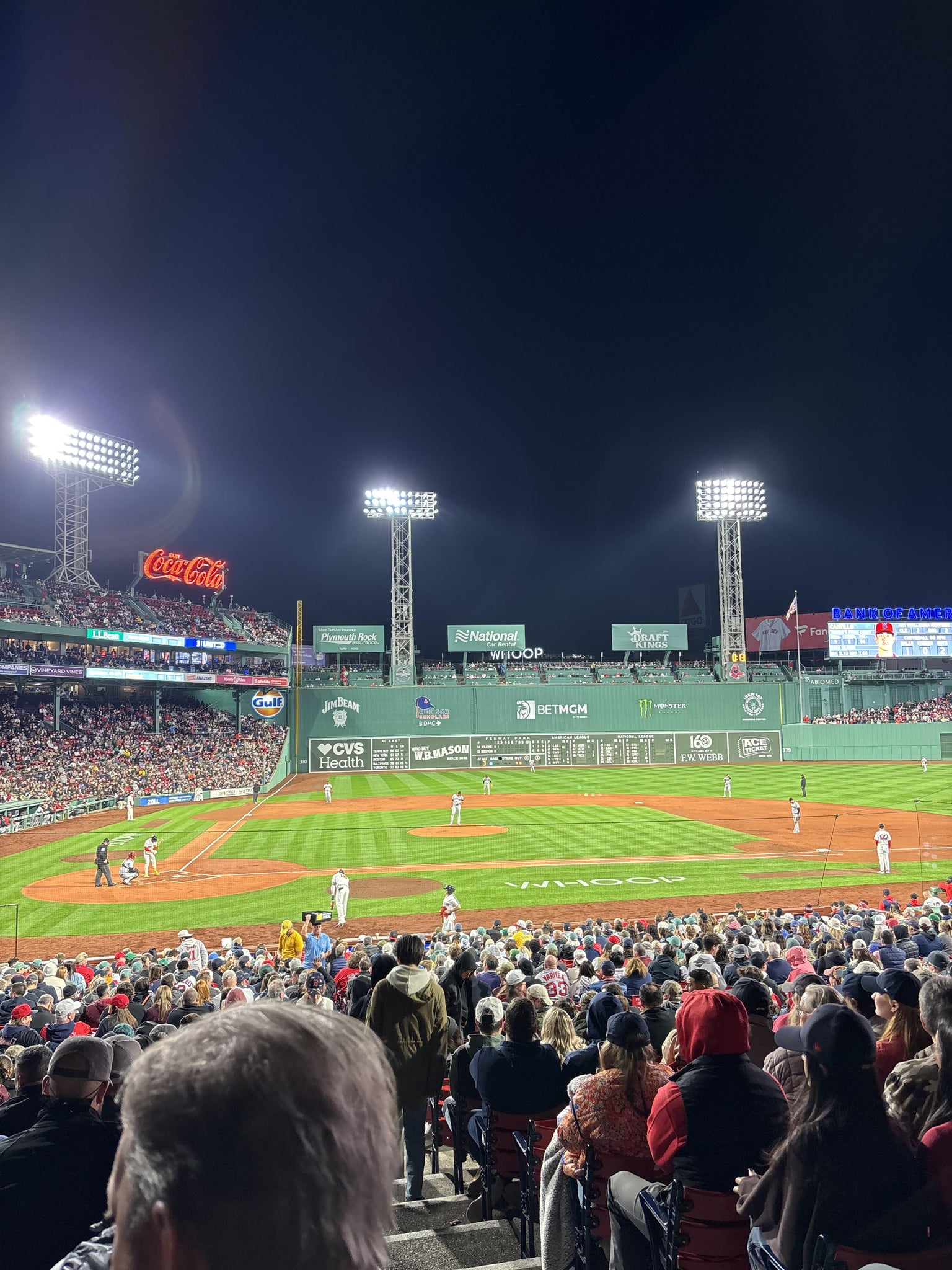 Real Fan View taken from Loge Box 121 at Fenway Park by Aiden C