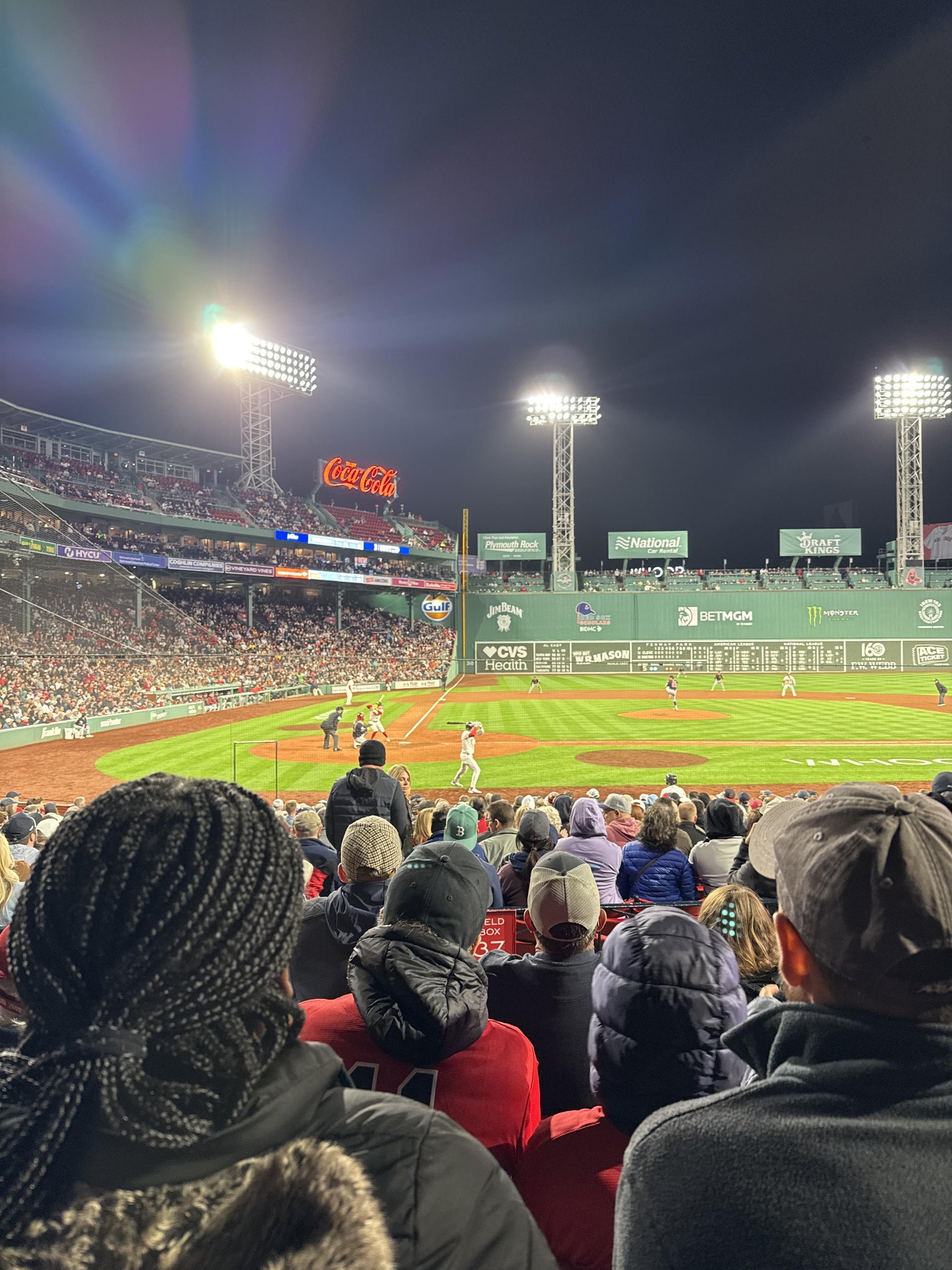 Real Fan View taken from Loge Box 122 at Fenway Park by Hanna B