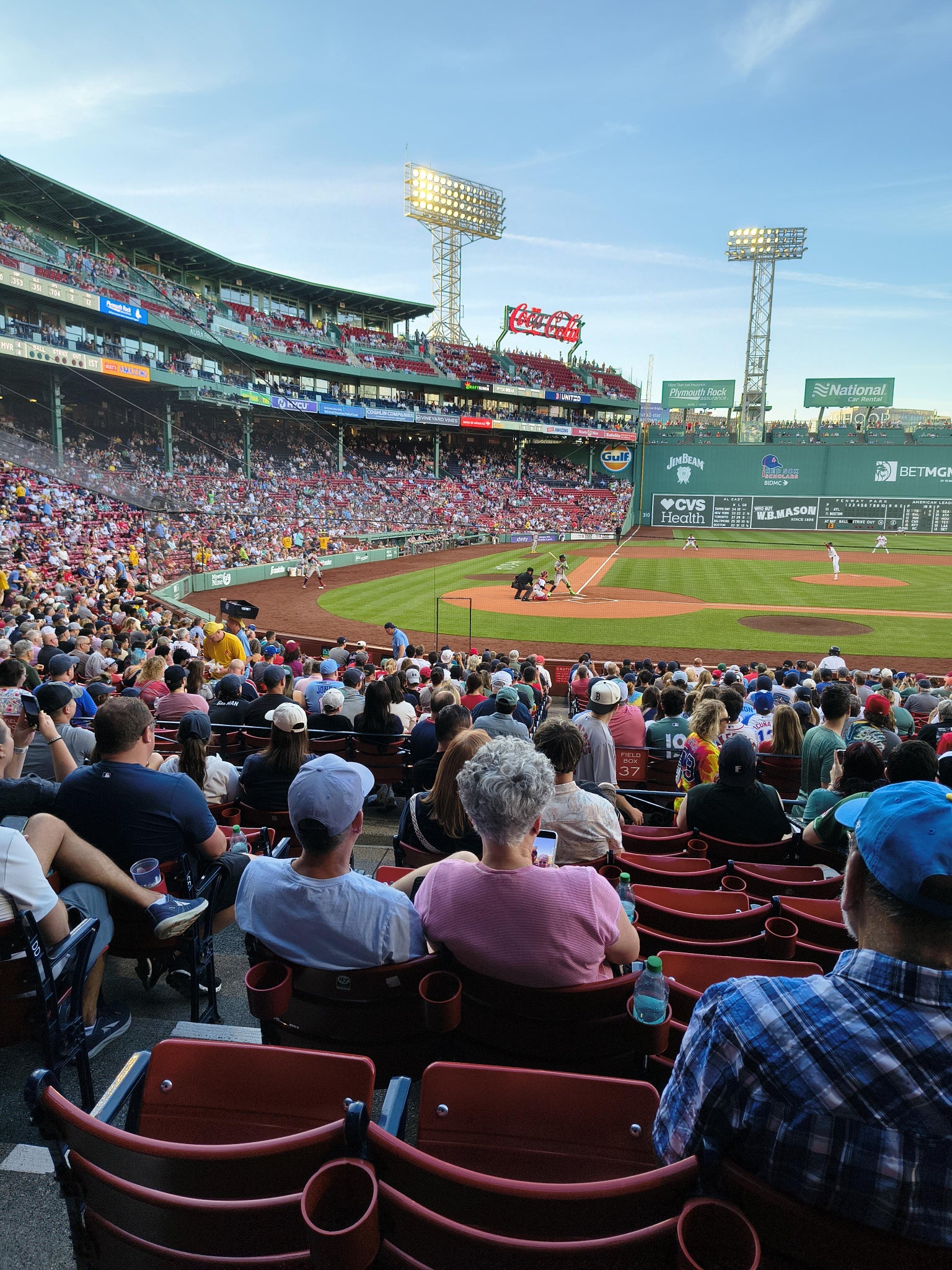 Real Fan View taken from Loge Box 122 at Fenway Park by Stephen H