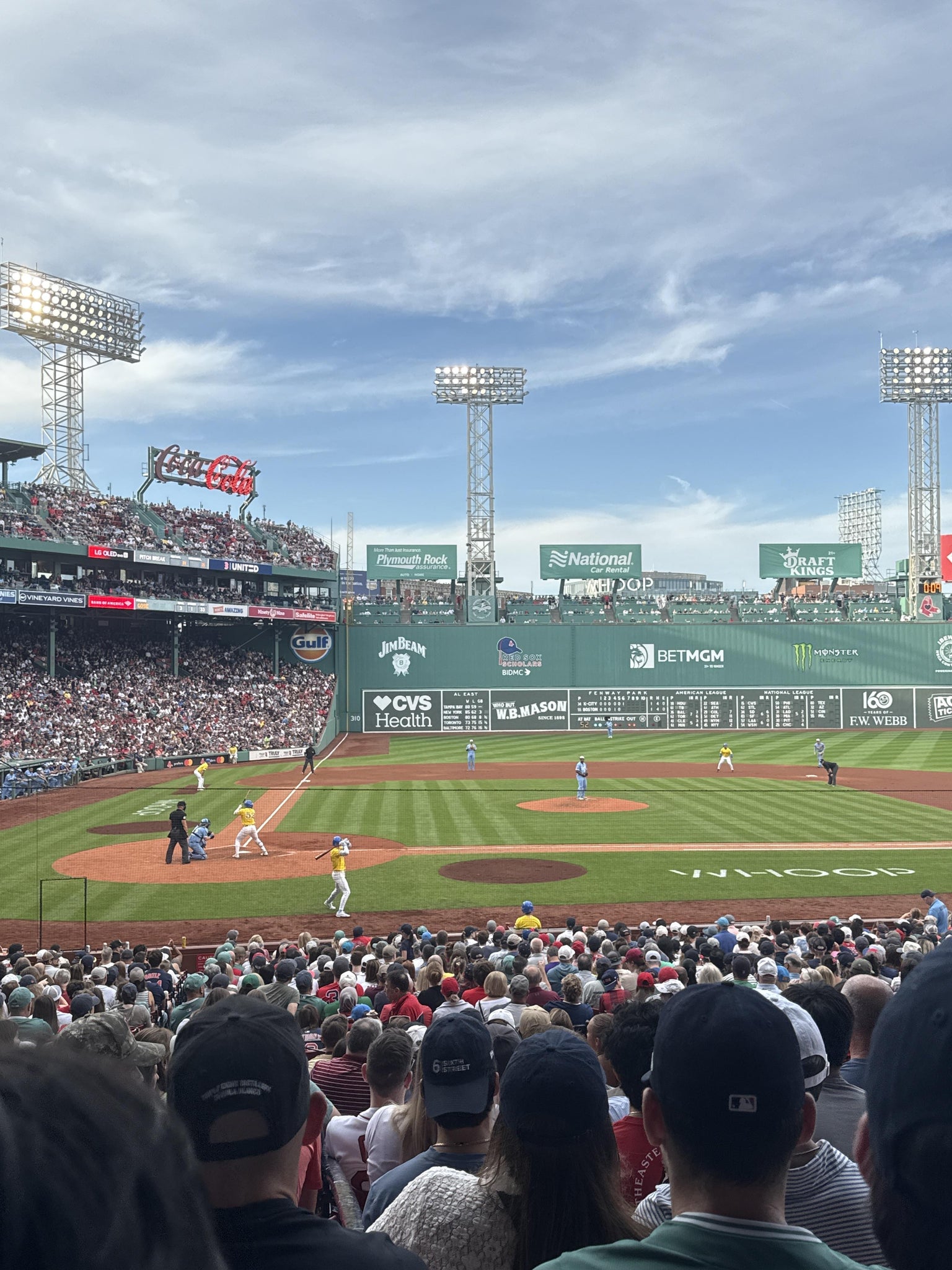 Real Fan View taken from Loge Box 122 at Fenway Park by Andrew M