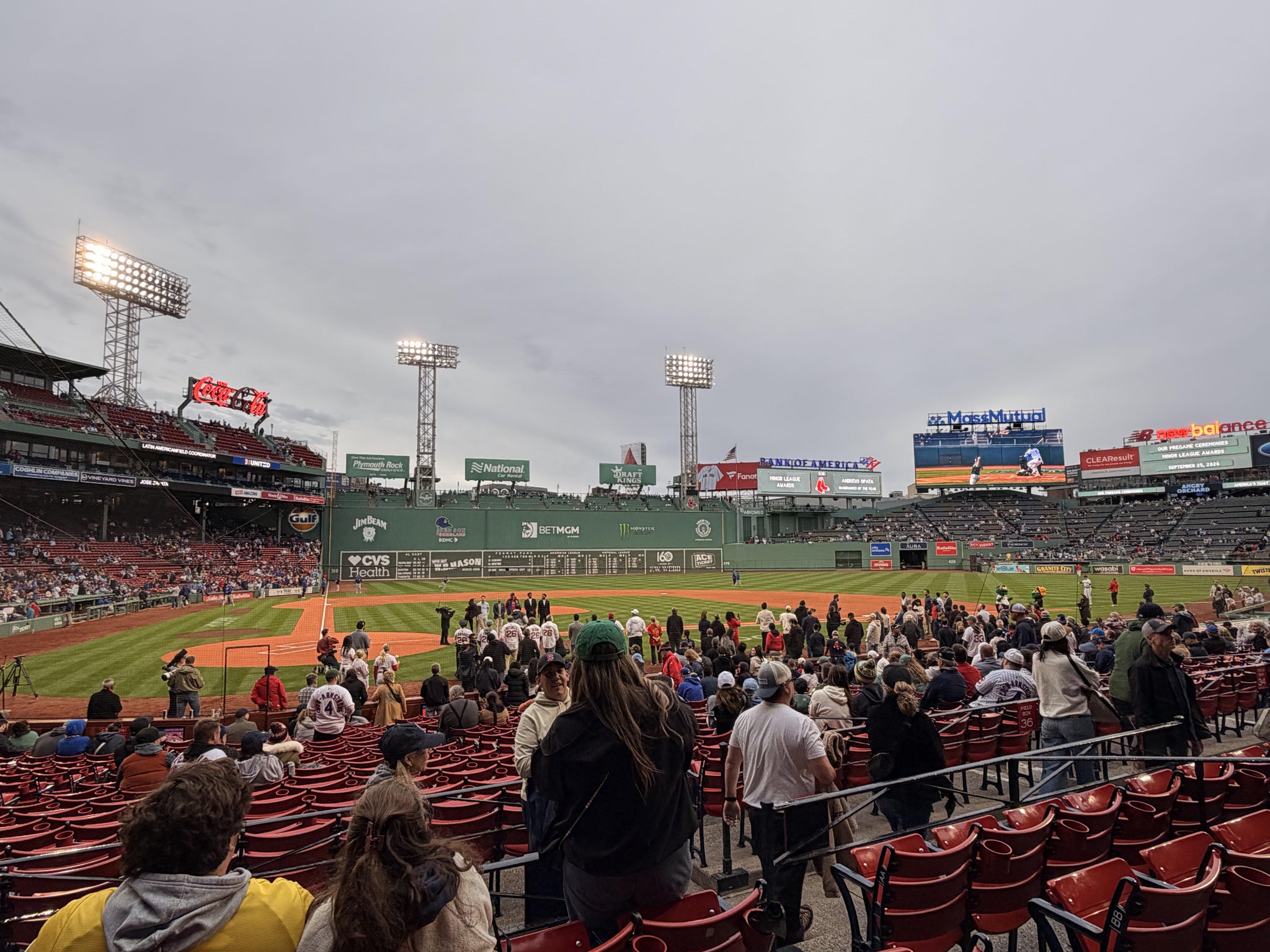 Real Fan View taken from Loge Box 123 at Fenway Park by Vincent A