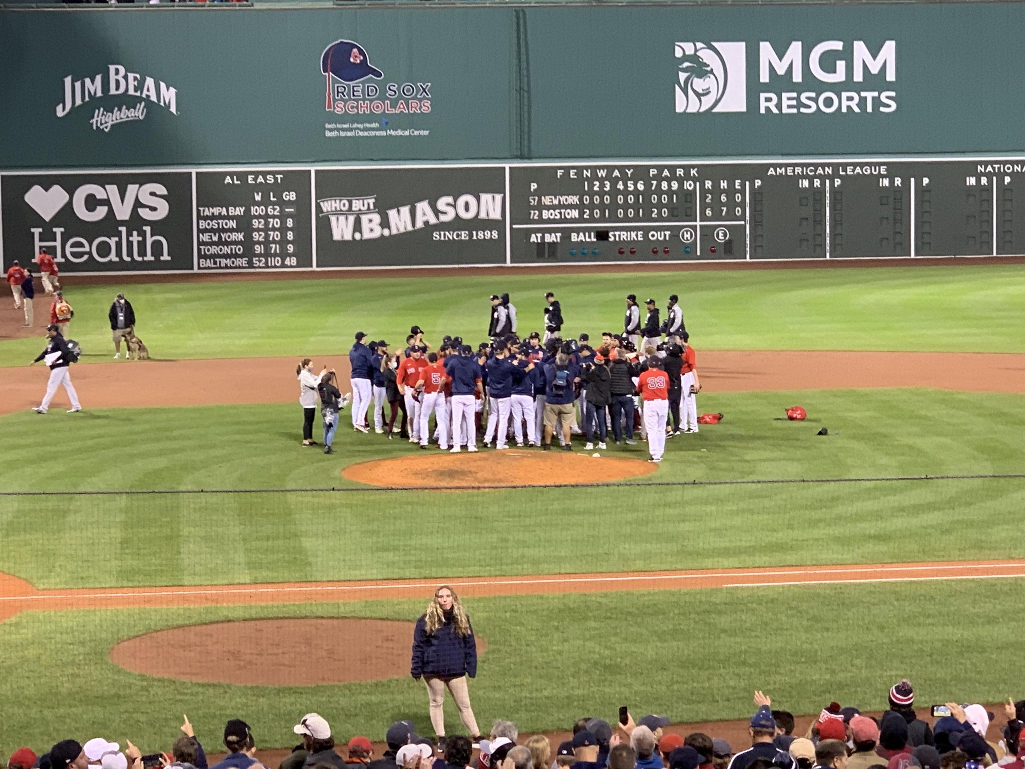 Real Fan View taken from Loge Box 123 at Fenway Park by Lawrence P
