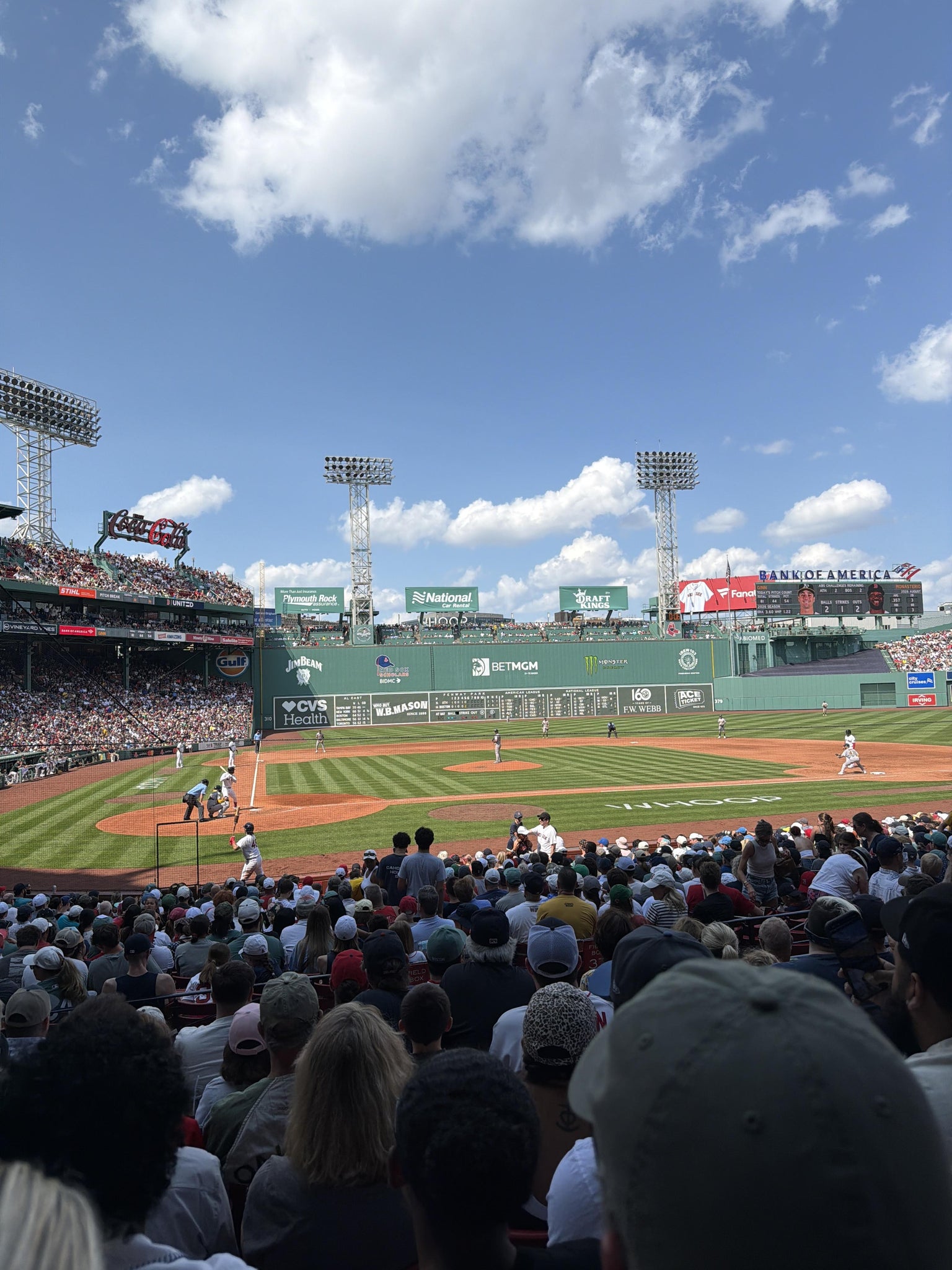Real Fan View taken from Loge Box 123 at Fenway Park by Brandt A