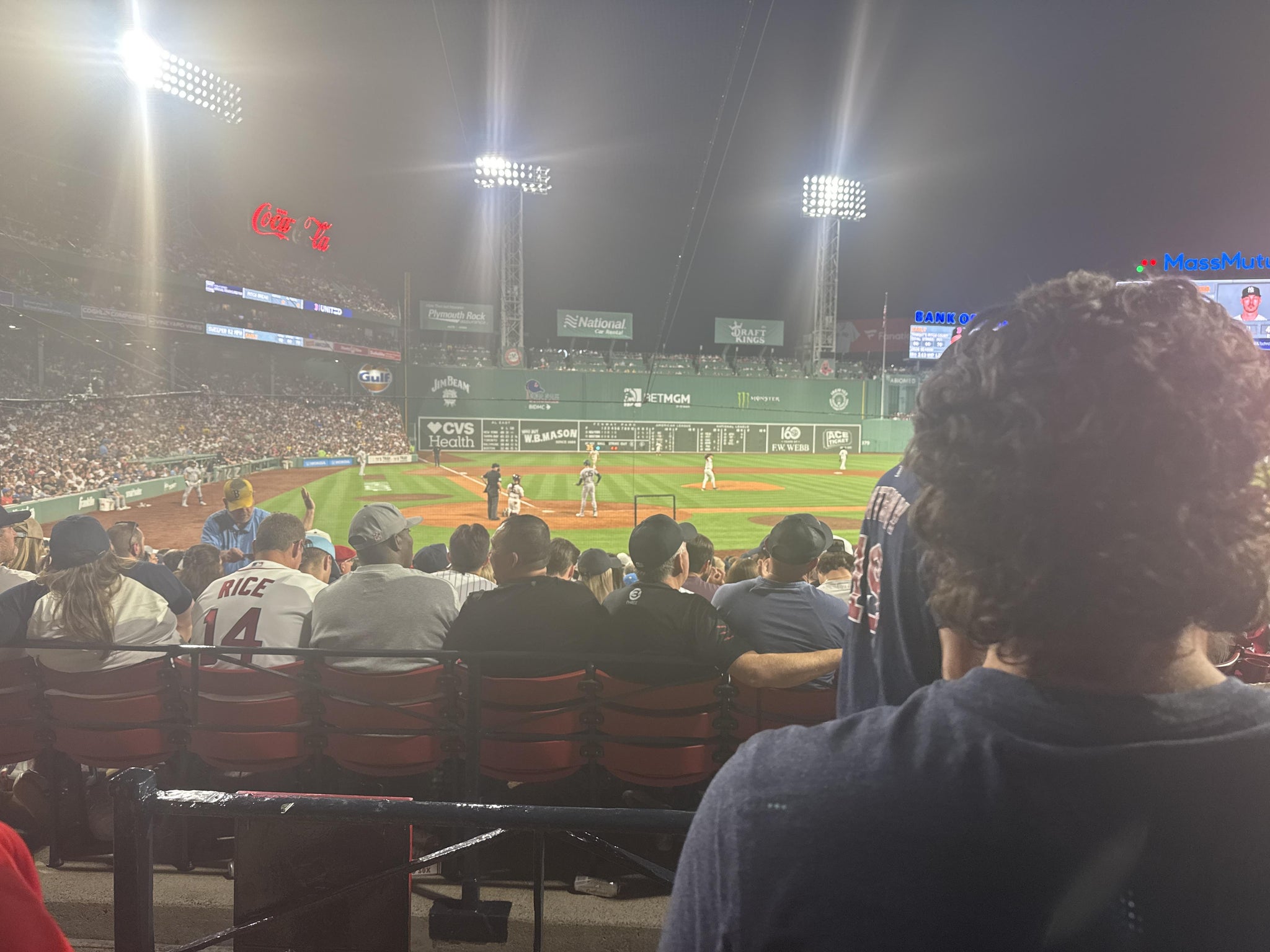 Vue réelle des fans prise de la Loge Box 125 au site Fenway Park par Anonymous User