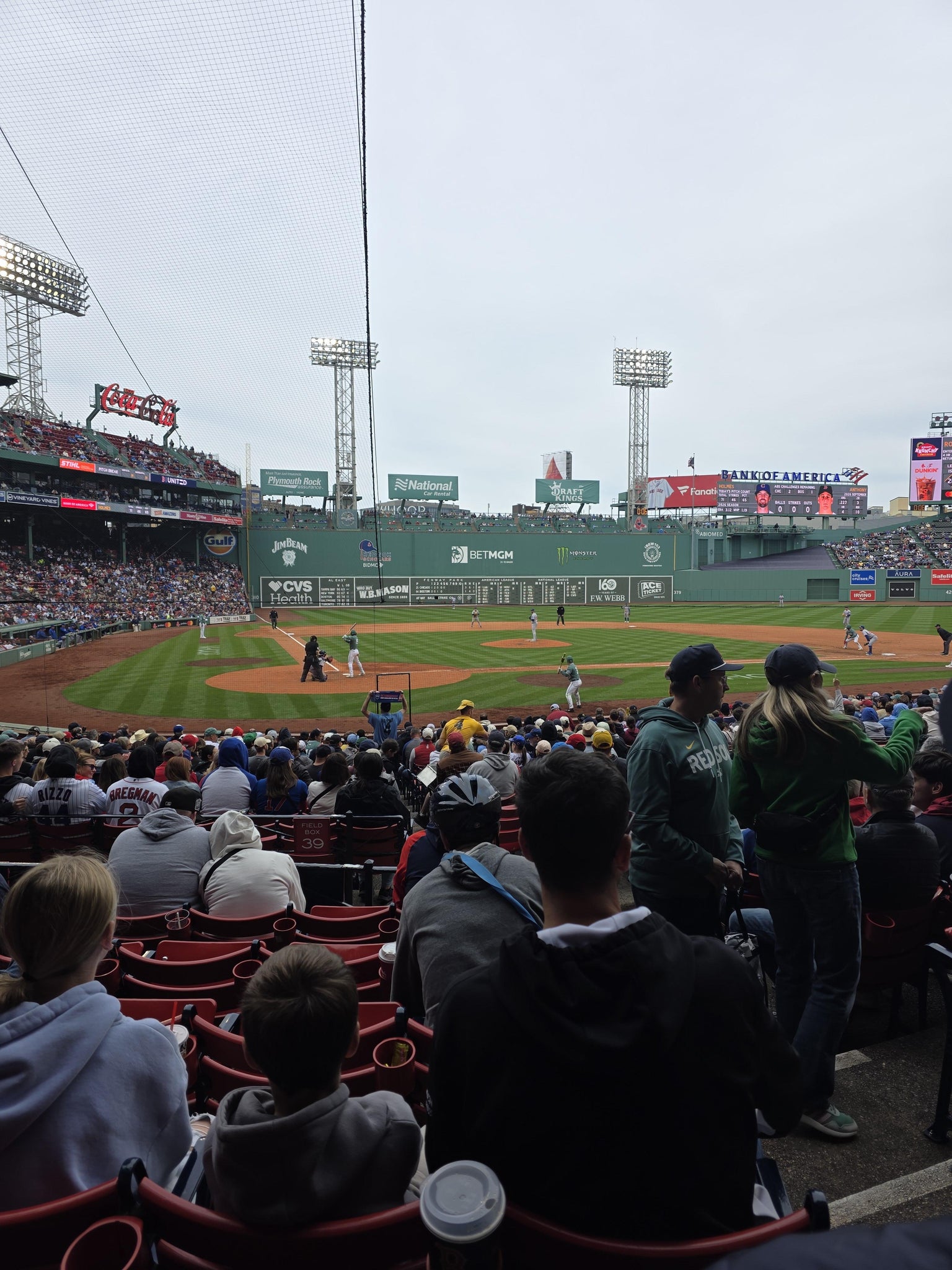 Real Fan View taken from Loge Box 125 at Fenway Park by Darren K