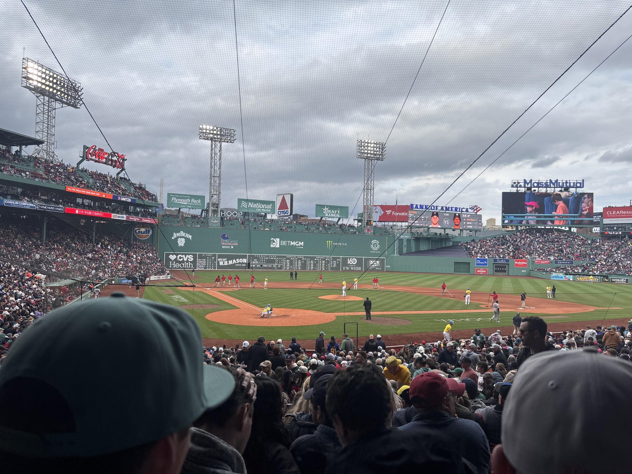 Real Fan View taken from Loge Box 126 at Fenway Park by Gavin M