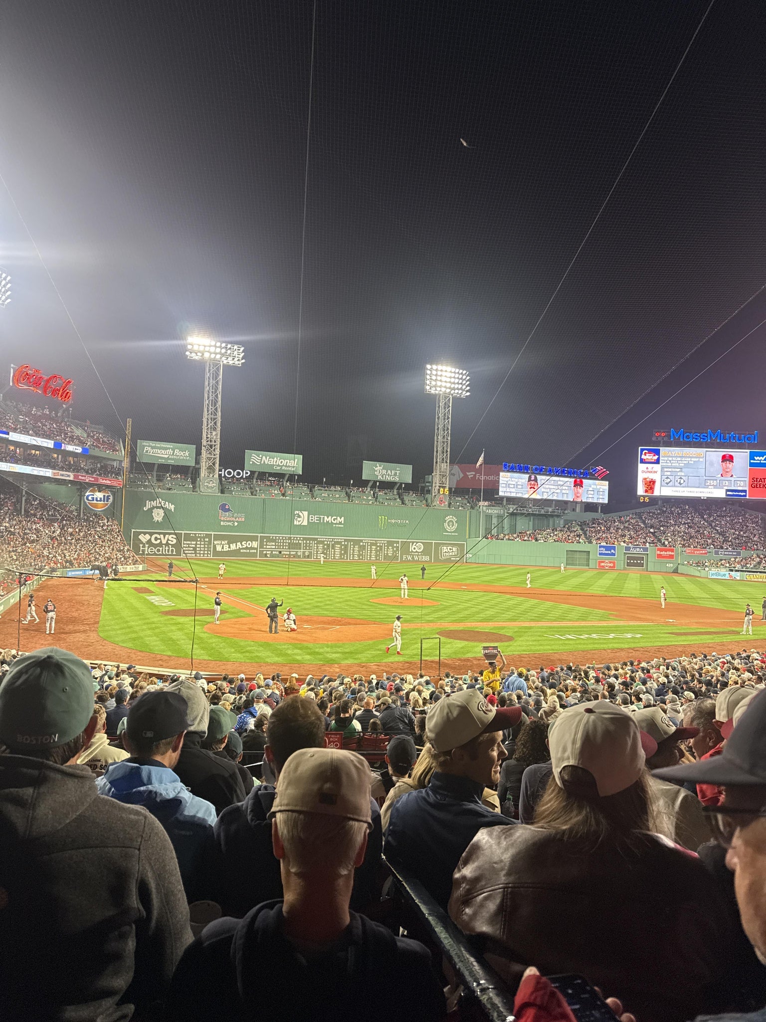 Real Fan View taken from Loge Box 127 at Fenway Park by Marla T
