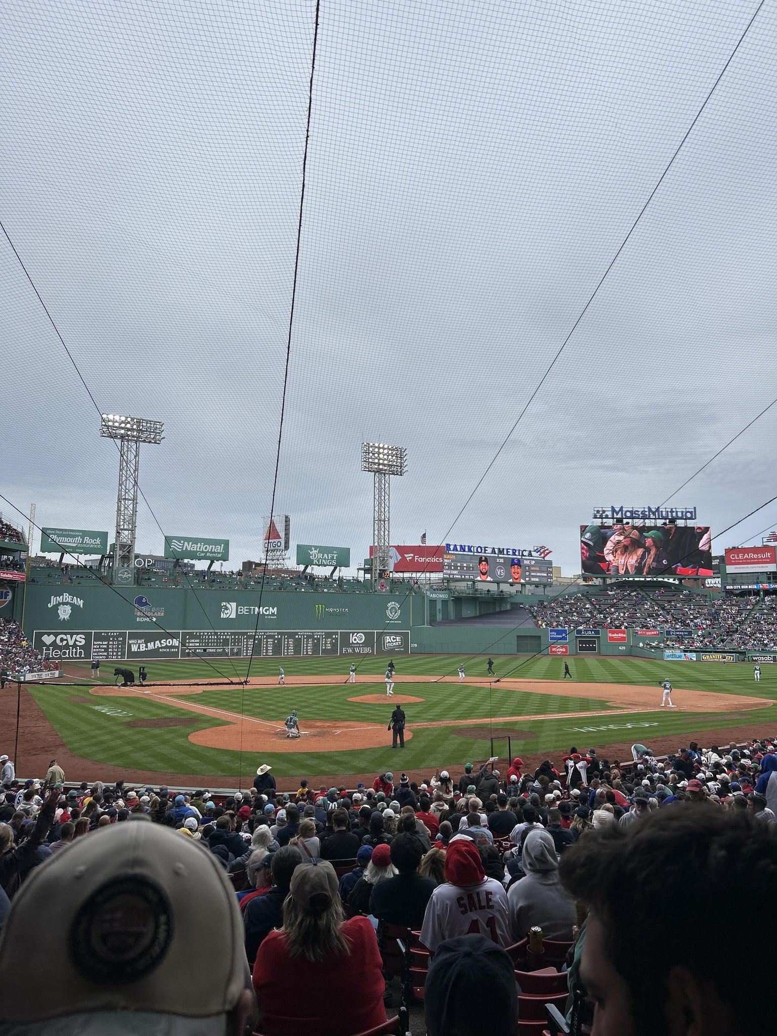 Real Fan View taken from Loge Box 128 at Fenway Park by Cherylanne H