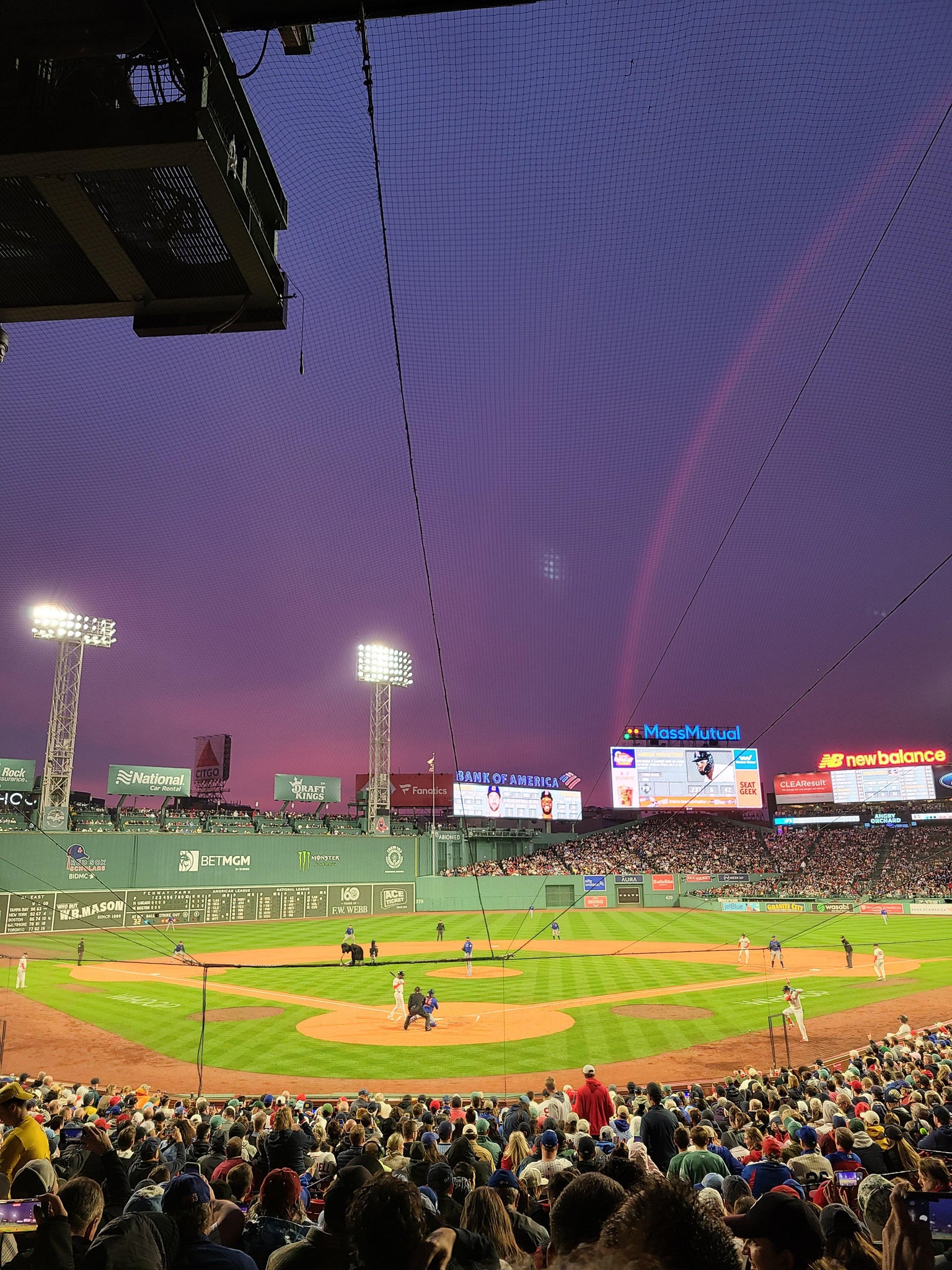 Real Fan View taken from Loge Box 129 at Fenway Park by Laura S
