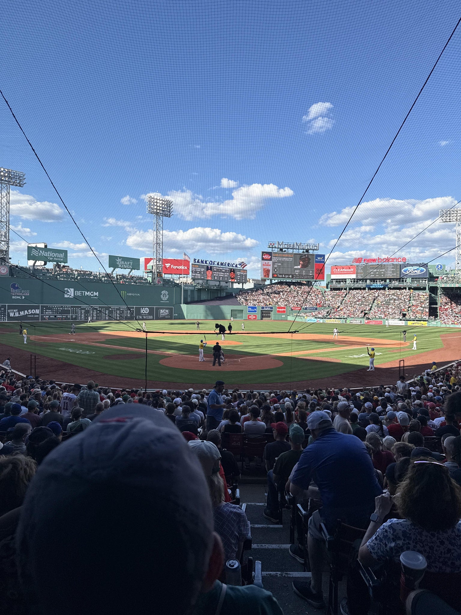Real Fan View taken from Loge Box 131 at Fenway Park by Eric D
