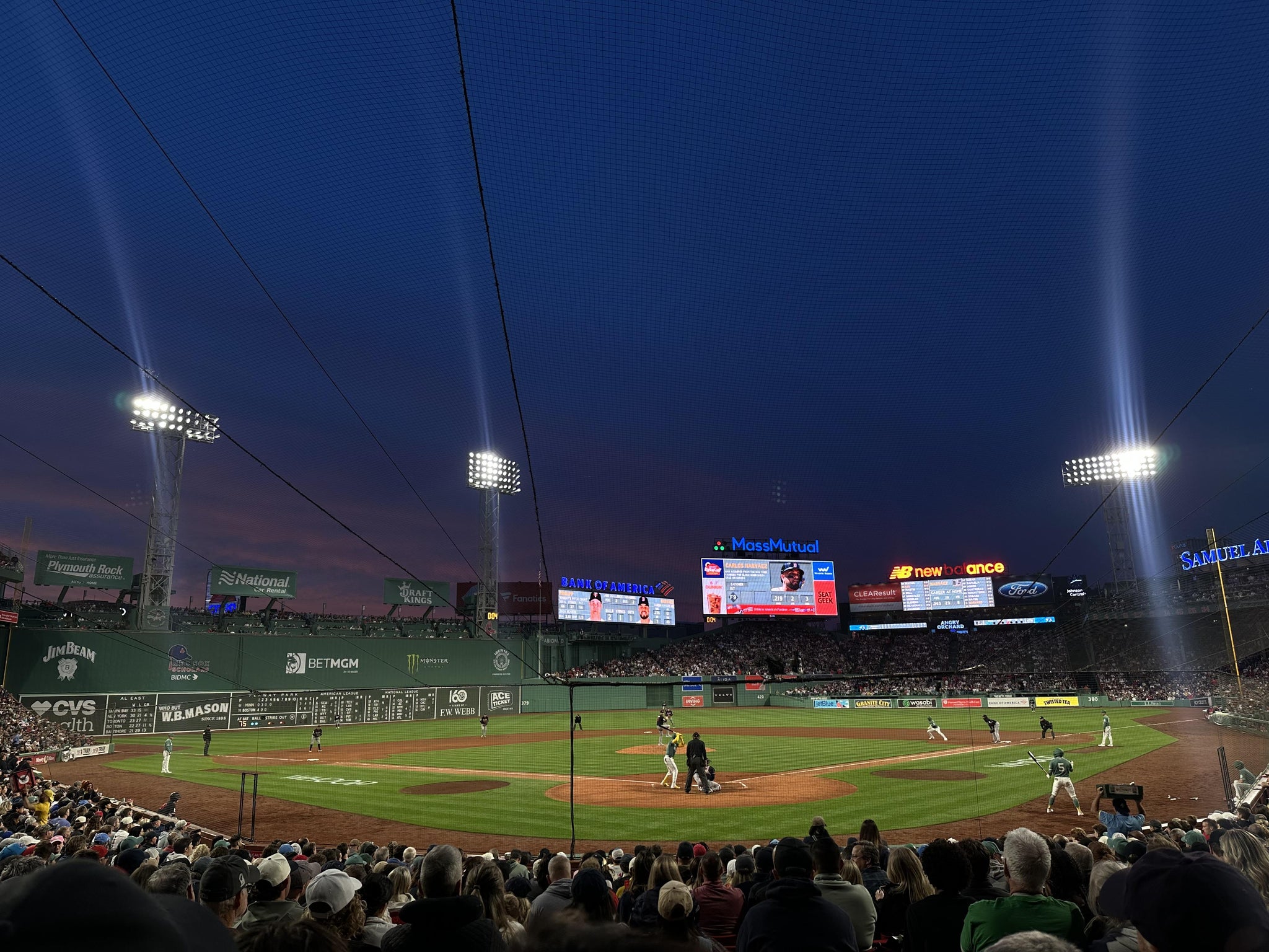 Real Fan View taken from Loge Box 132 at Fenway Park by Giulia J