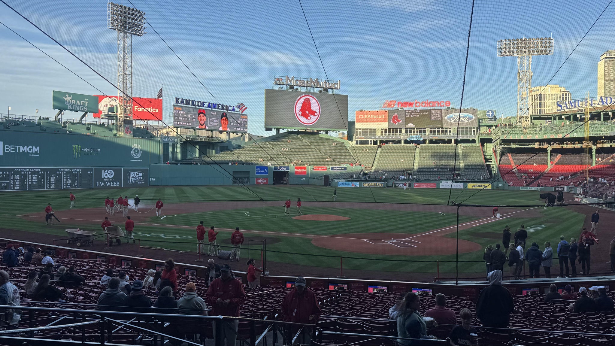 Real Fan View taken from Loge Box 133 at Fenway Park by Christopher S