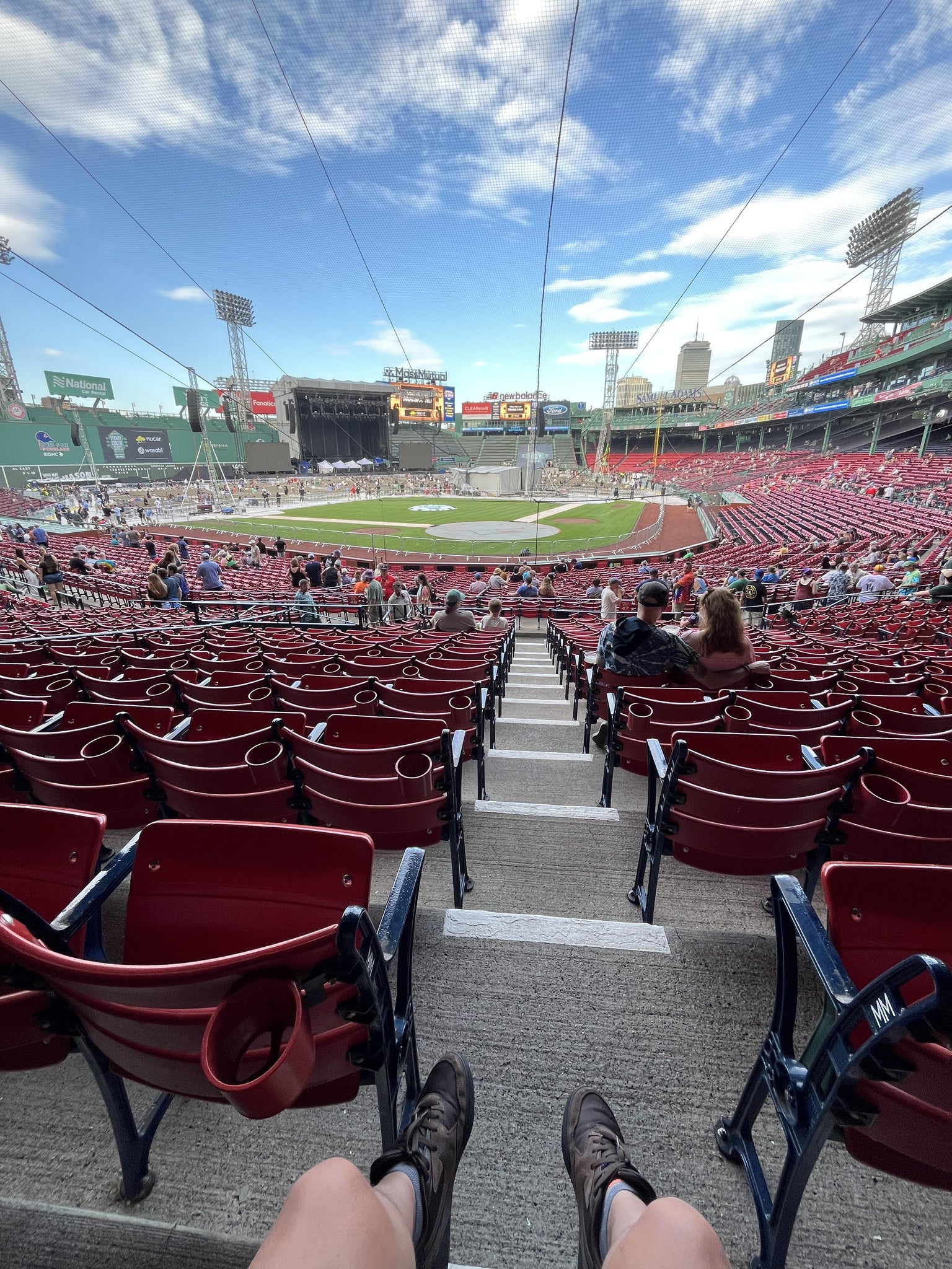 Real Fan View taken from Loge Box 133 at Fenway Park by Whitney L