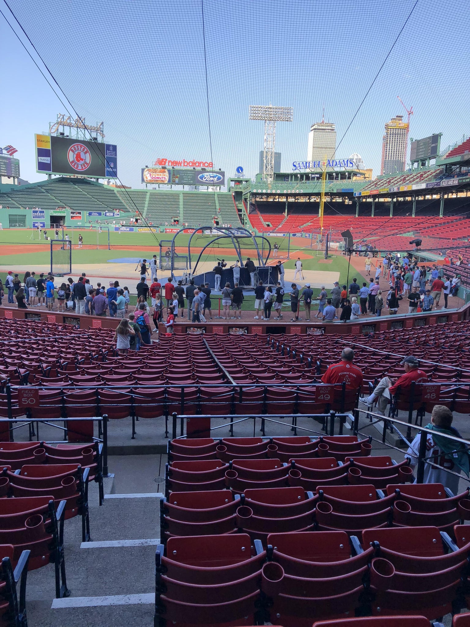 Real Fan View taken from Loge Box 134 at Fenway Park by Anonymous User