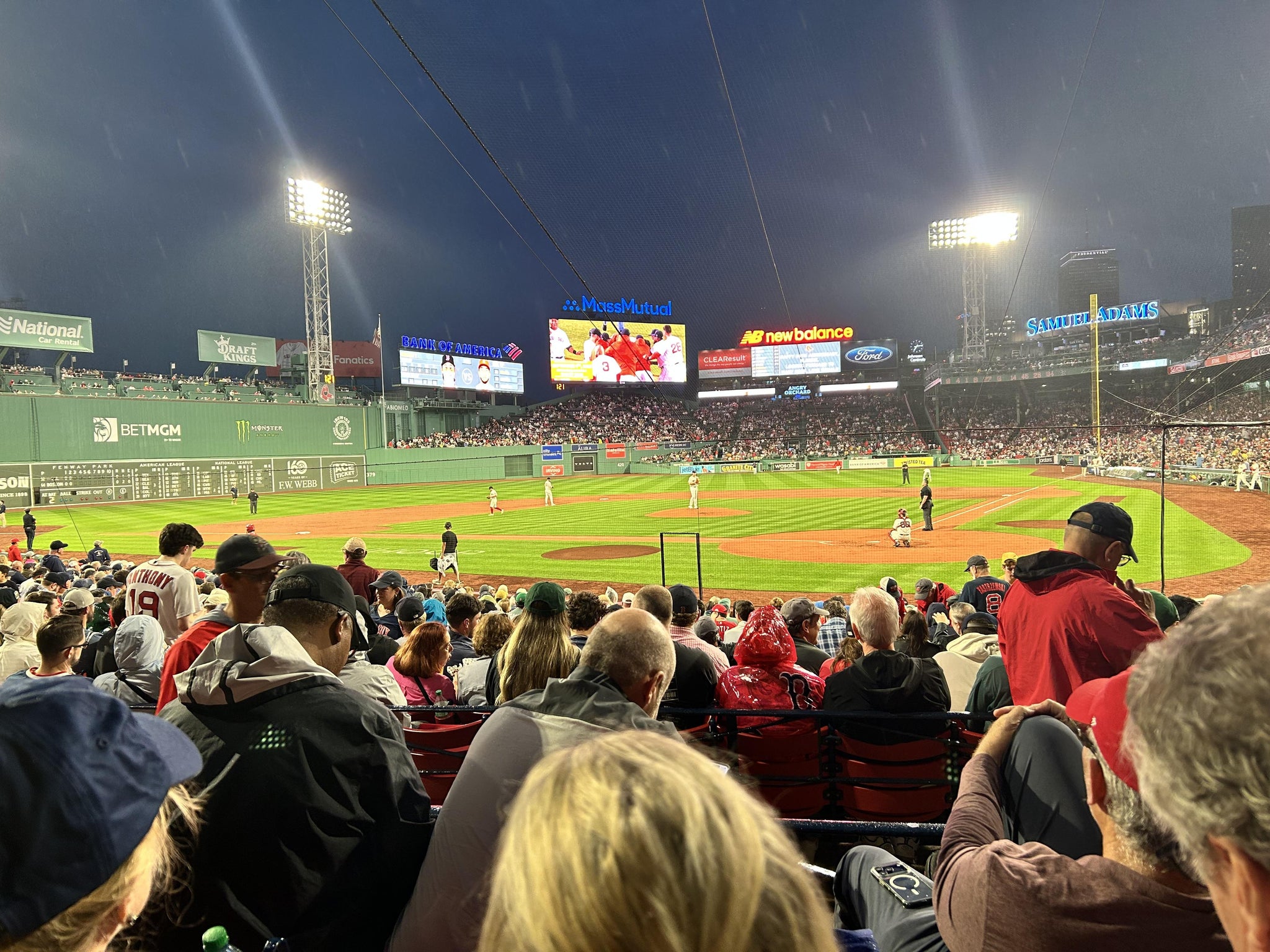 Real Fan View taken from Loge Box 135 at Fenway Park by Bradley S