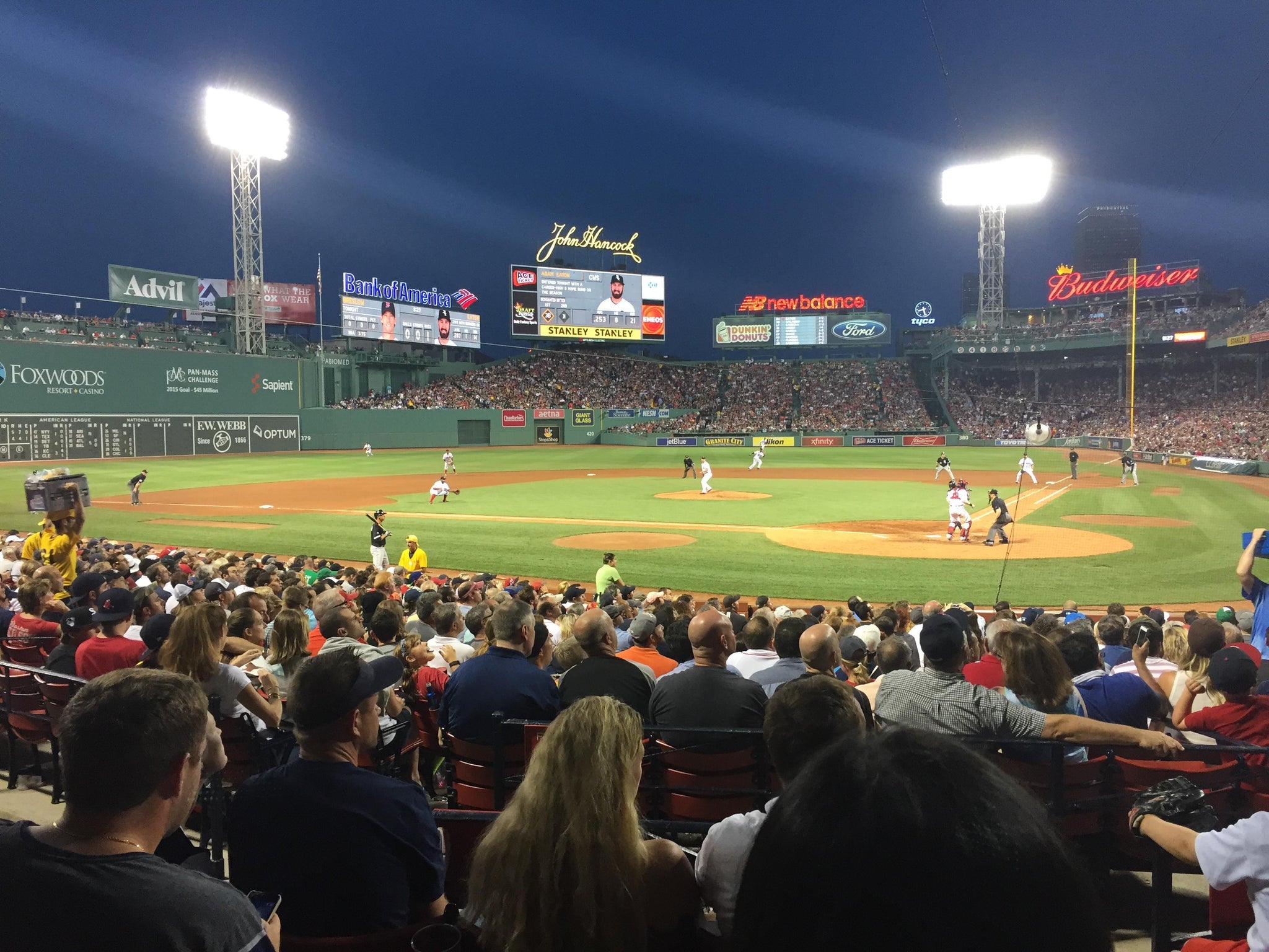 Real Fan View taken from Loge Box 136 at Fenway Park by Edmund P