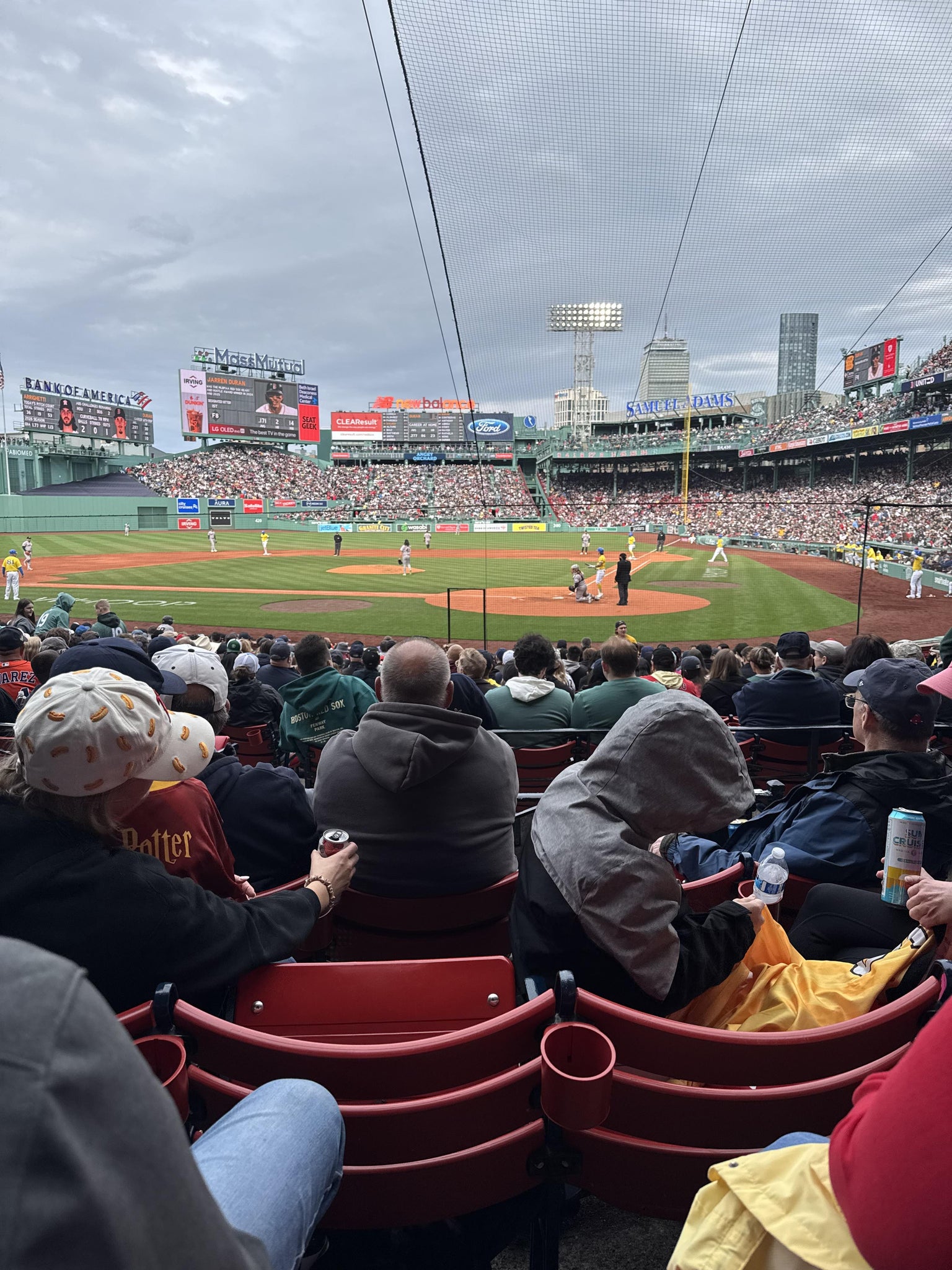 Real Fan View taken from Loge Box 136 at Fenway Park by Donald B