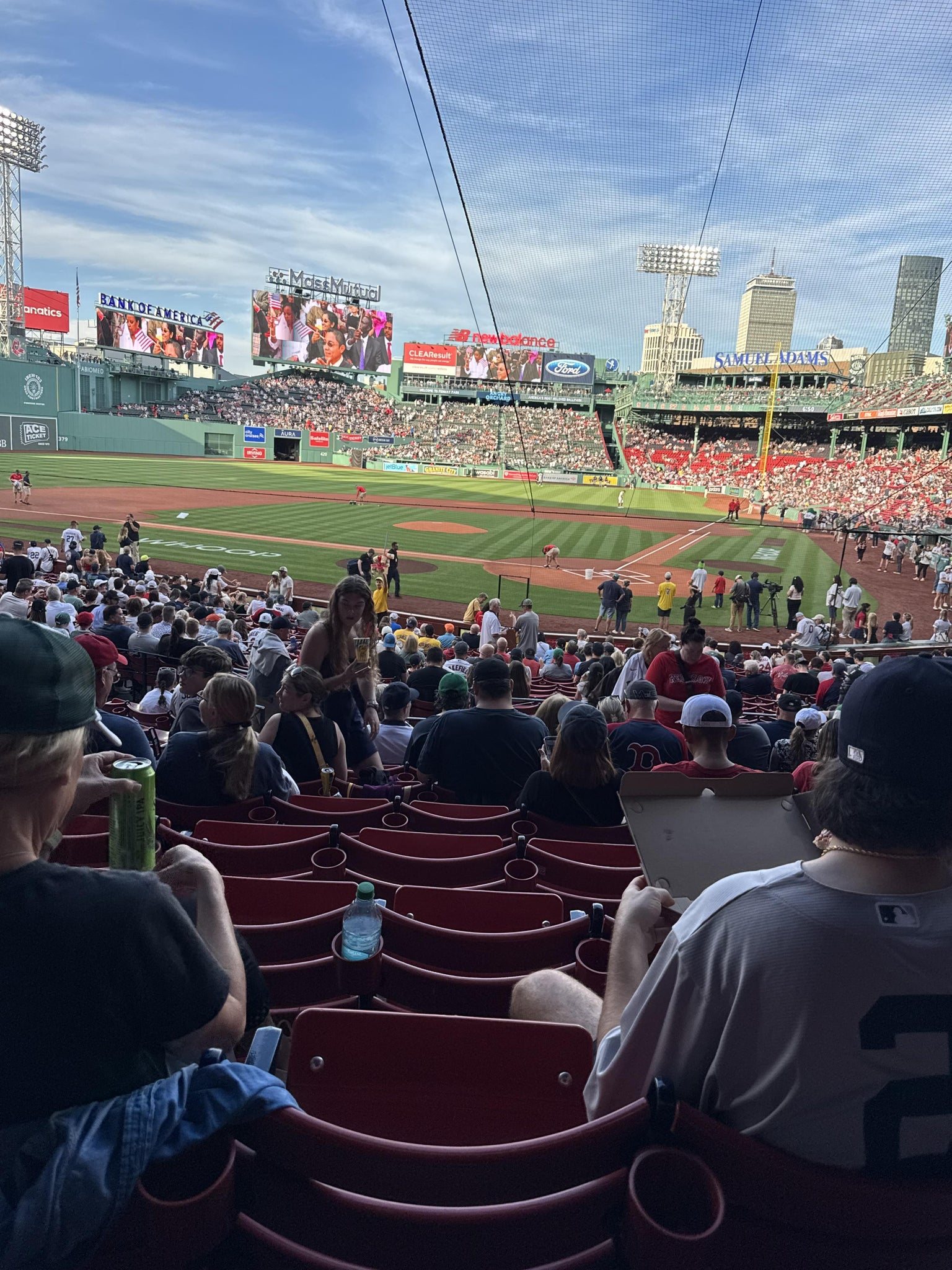 Real Fan View taken from Loge Box 136 at Fenway Park by Nathan B