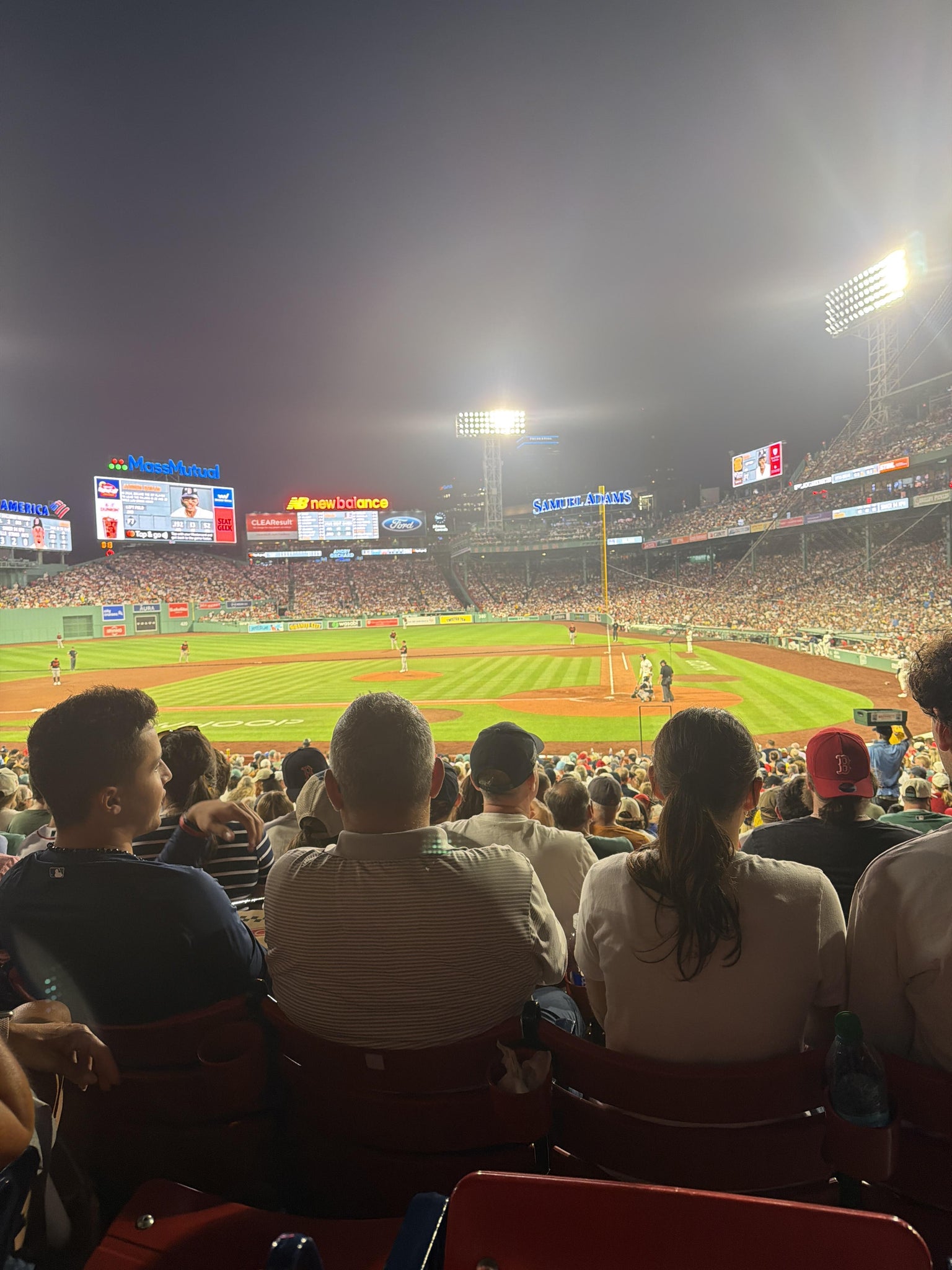 Vue réelle des fans prise de la Loge Box 138 au site Fenway Park par Emilio S