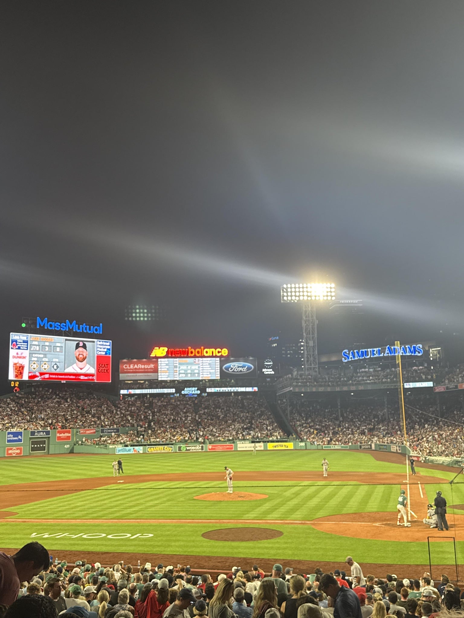 Vue réelle des fans prise de la Loge Box 138 au site Fenway Park par Freddie P