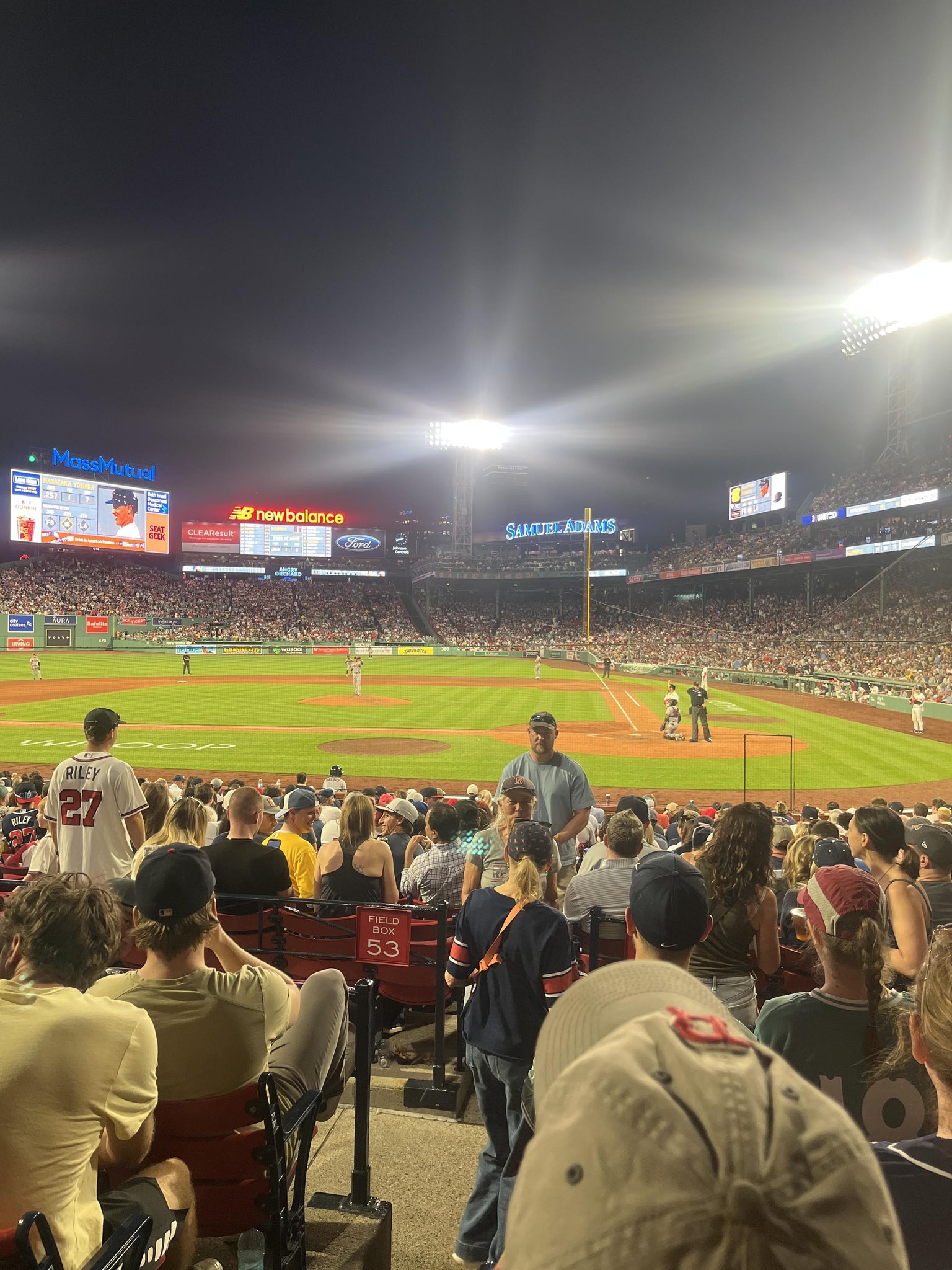 Real Fan View taken from Loge Box 139 at Fenway Park by Spencer H