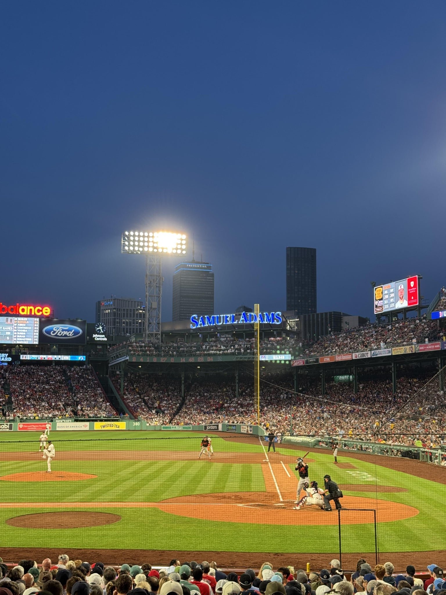Real Fan View taken from Loge Box 139 at Fenway Park by Kelsey L