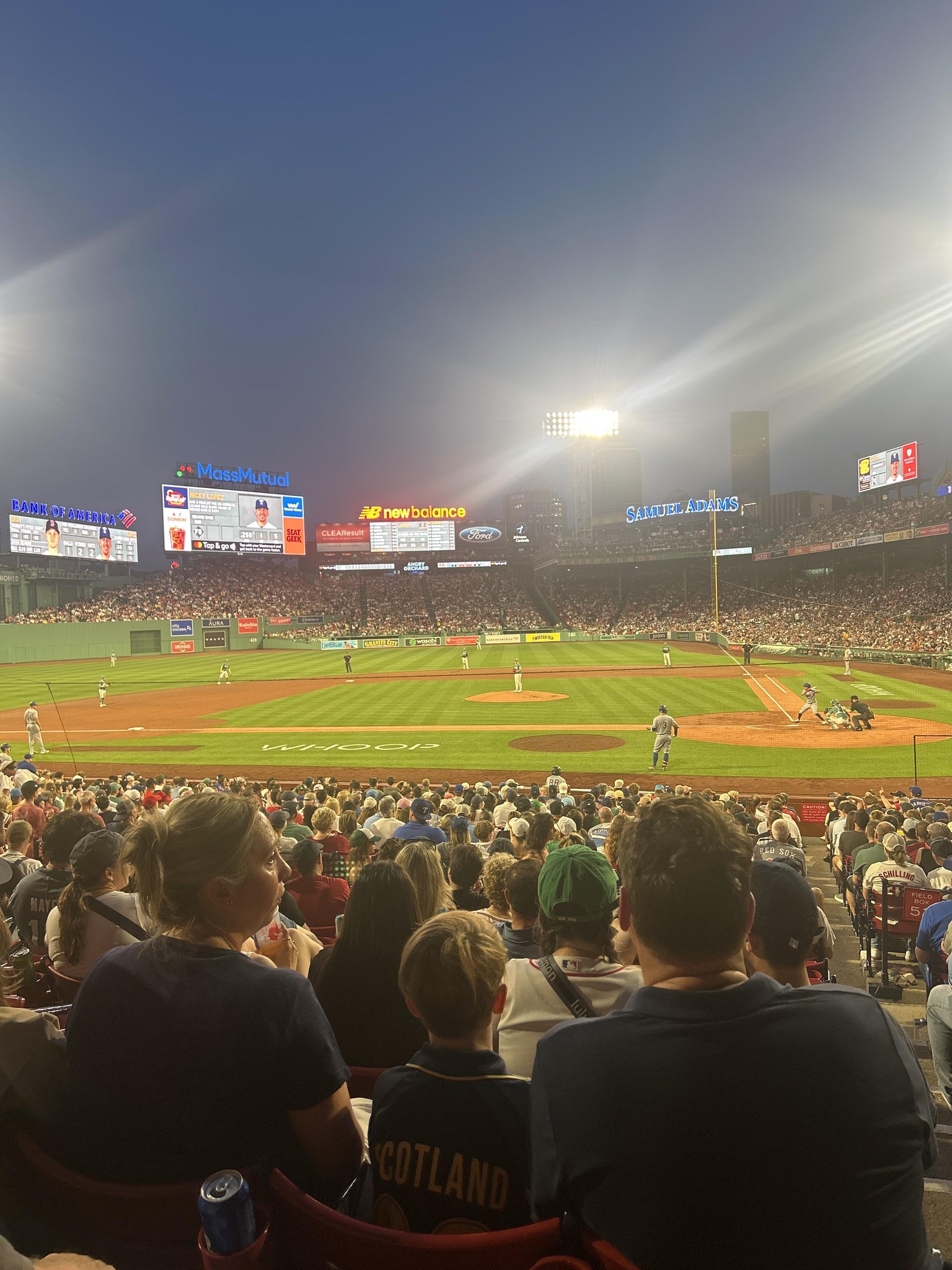 Real Fan View taken from Loge Box 140 at Fenway Park by Andrew M