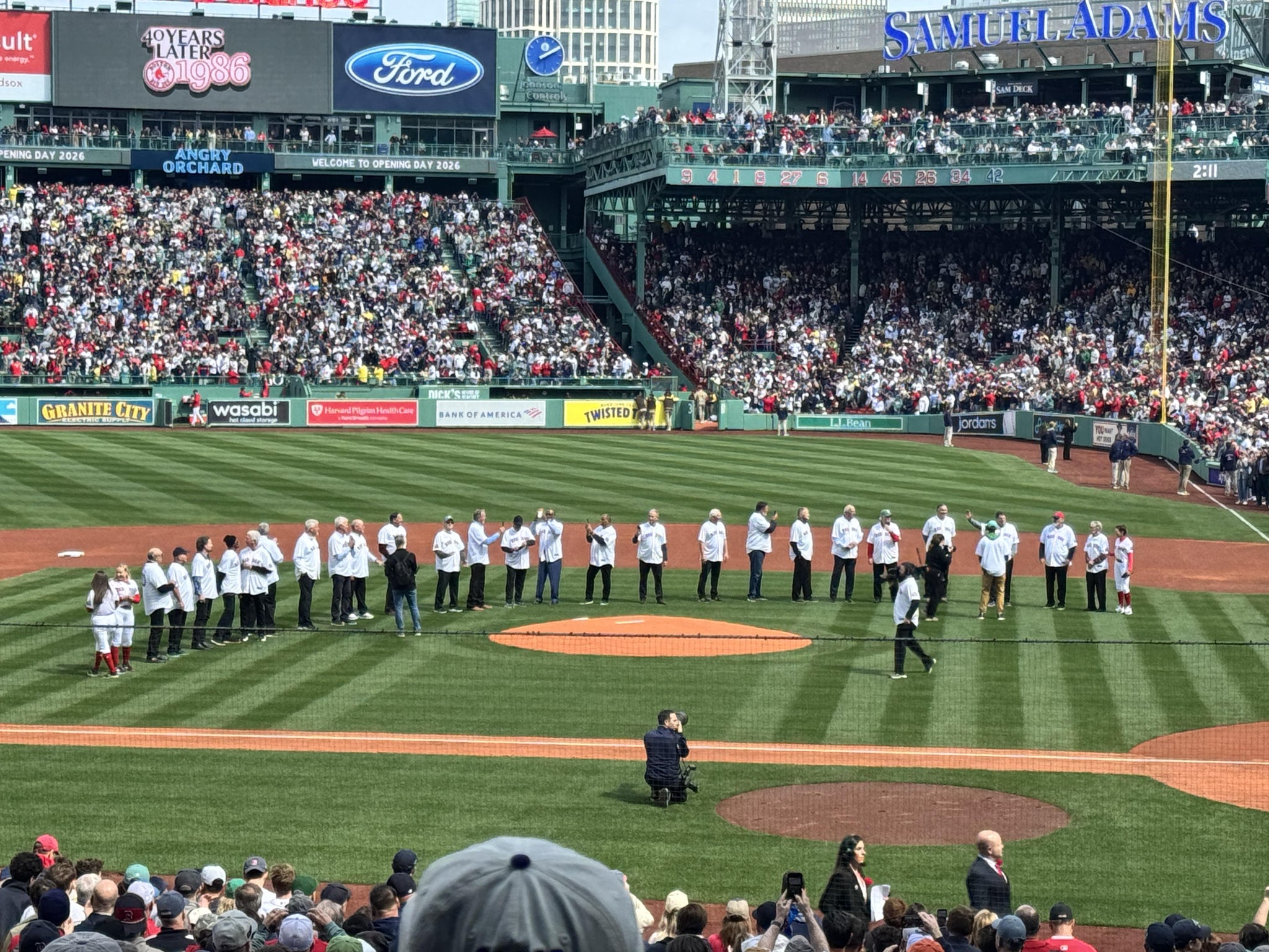 Real Fan View taken from Loge Box 141 at Fenway Park by Roger m R