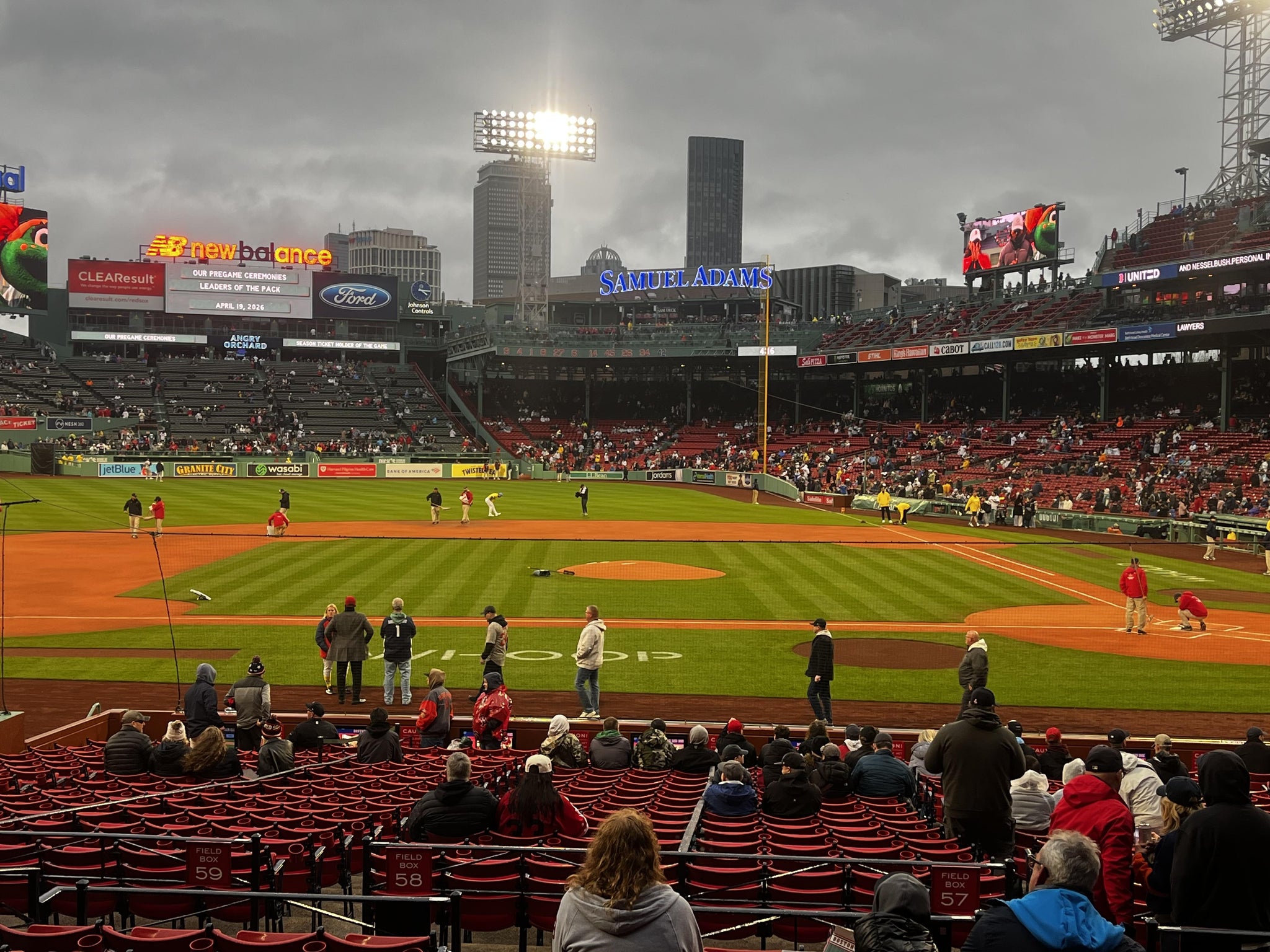 Real Fan View taken from Loge Box 144 at Fenway Park by Marco O