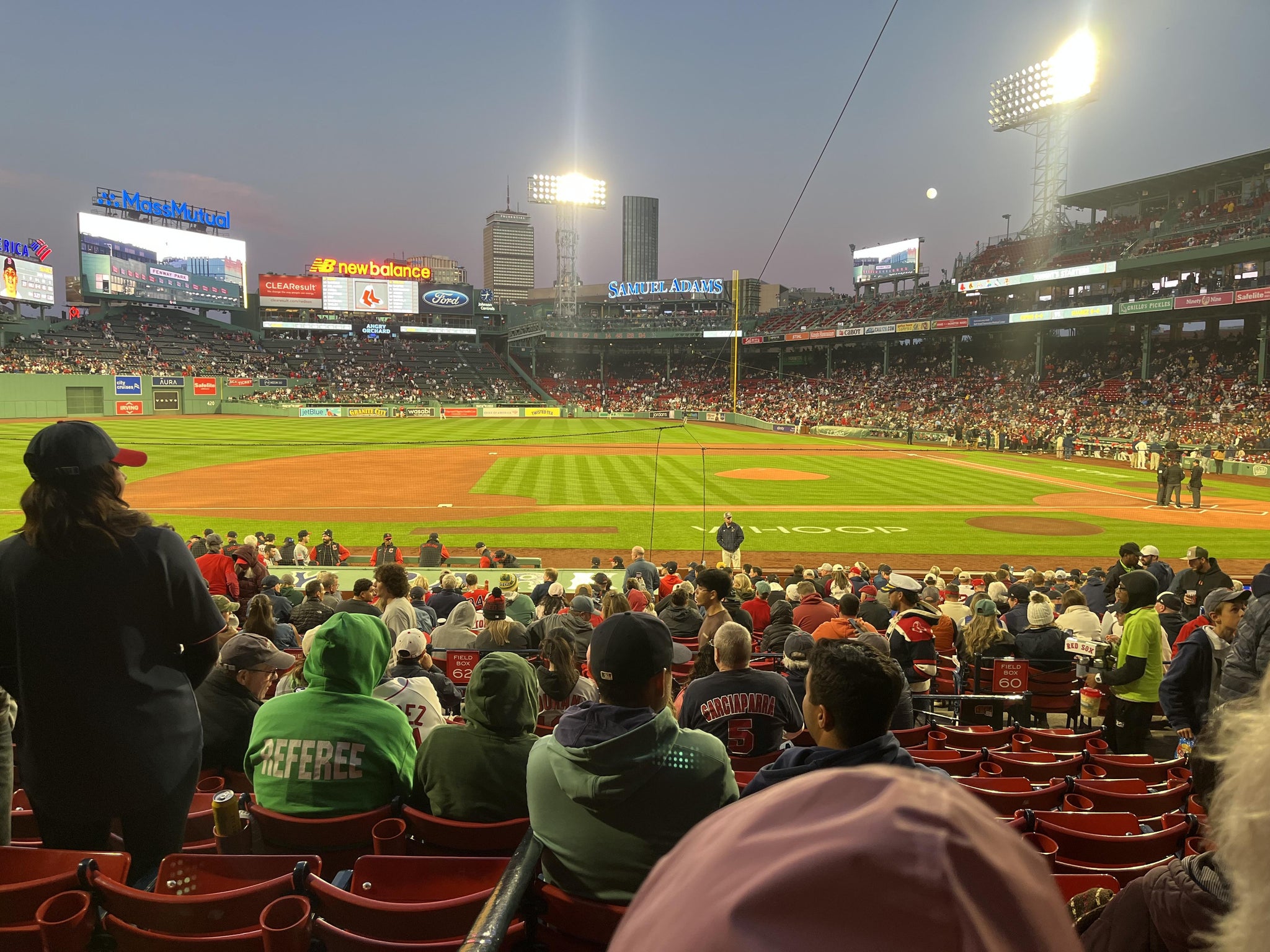 Real Fan View taken from Loge Box 147 at Fenway Park by Logan G