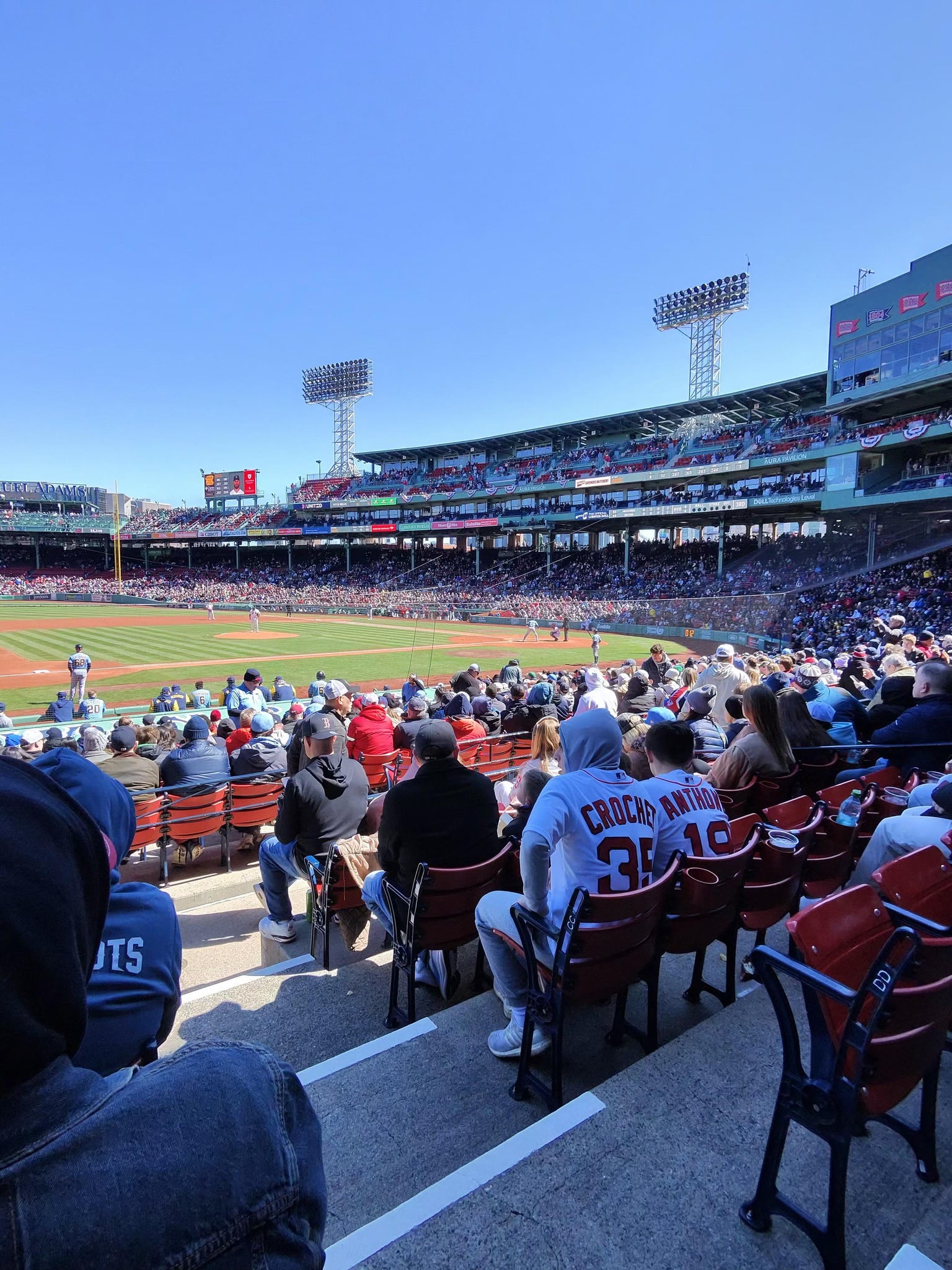 Real Fan View taken from Loge Box 151 at Fenway Park by Patrick S