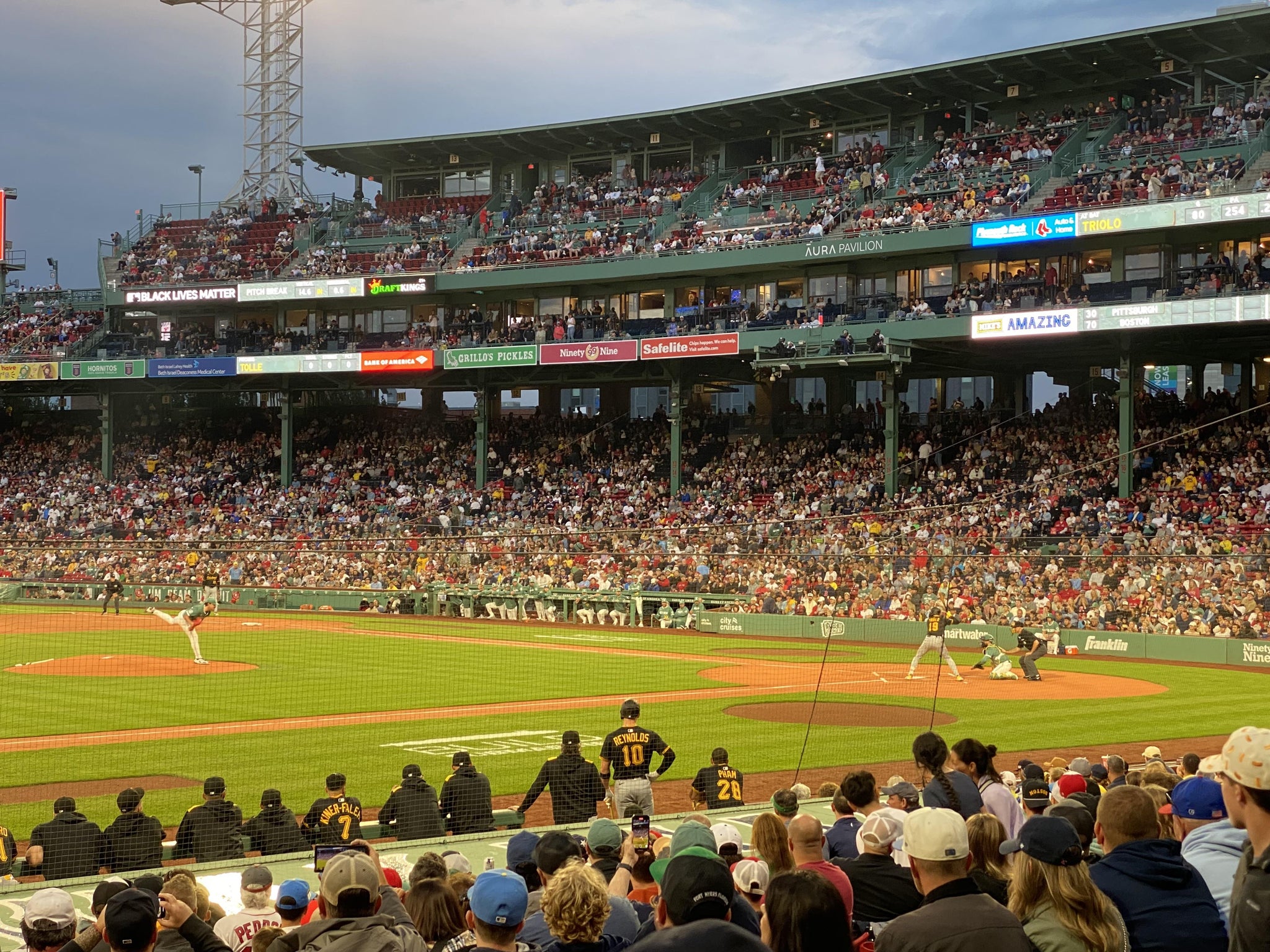 Real Fan View taken from Loge Box 152 at Fenway Park by Peter R