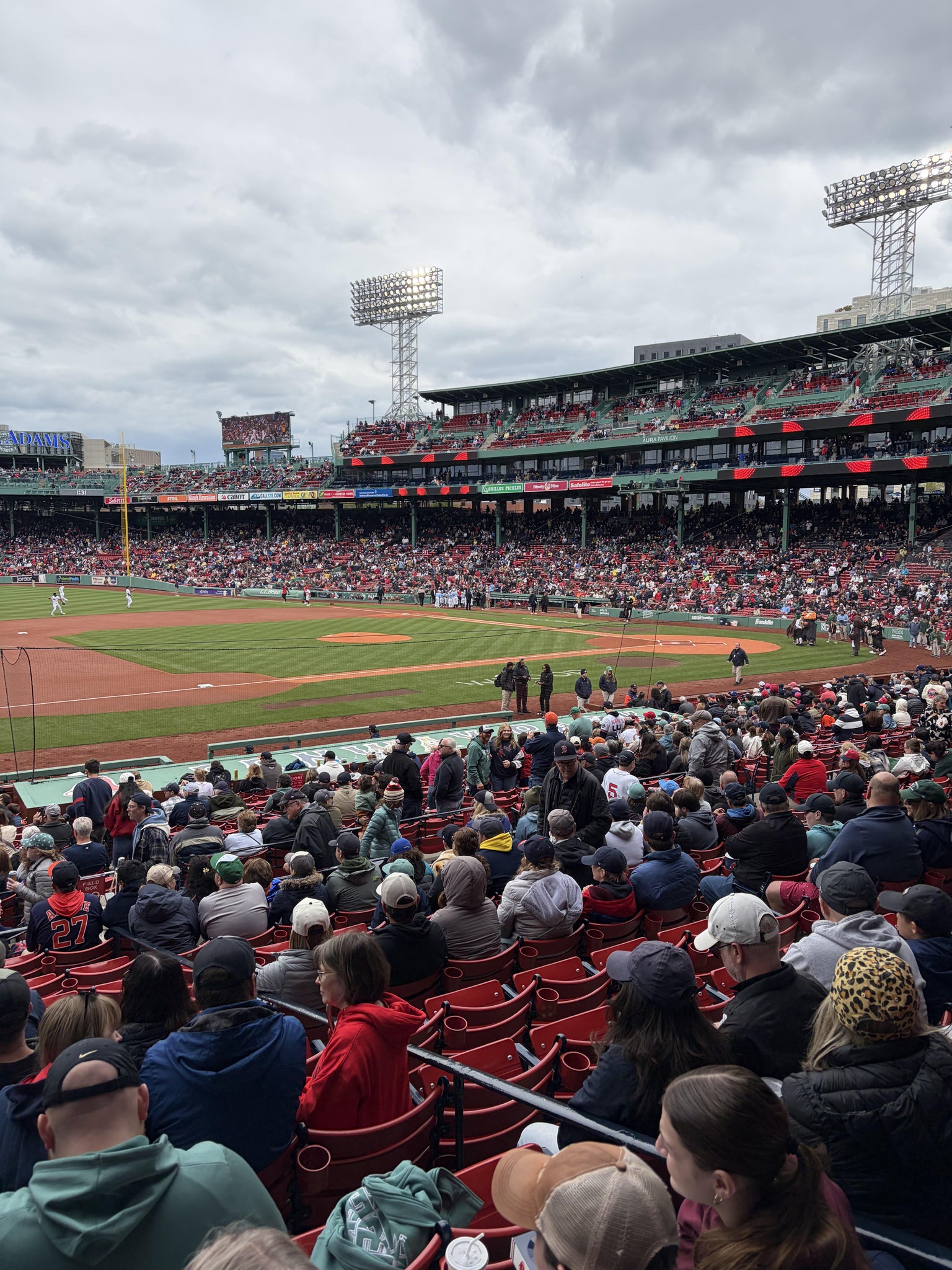 Real Fan View taken from Loge Box 154 at Fenway Park by Matt C