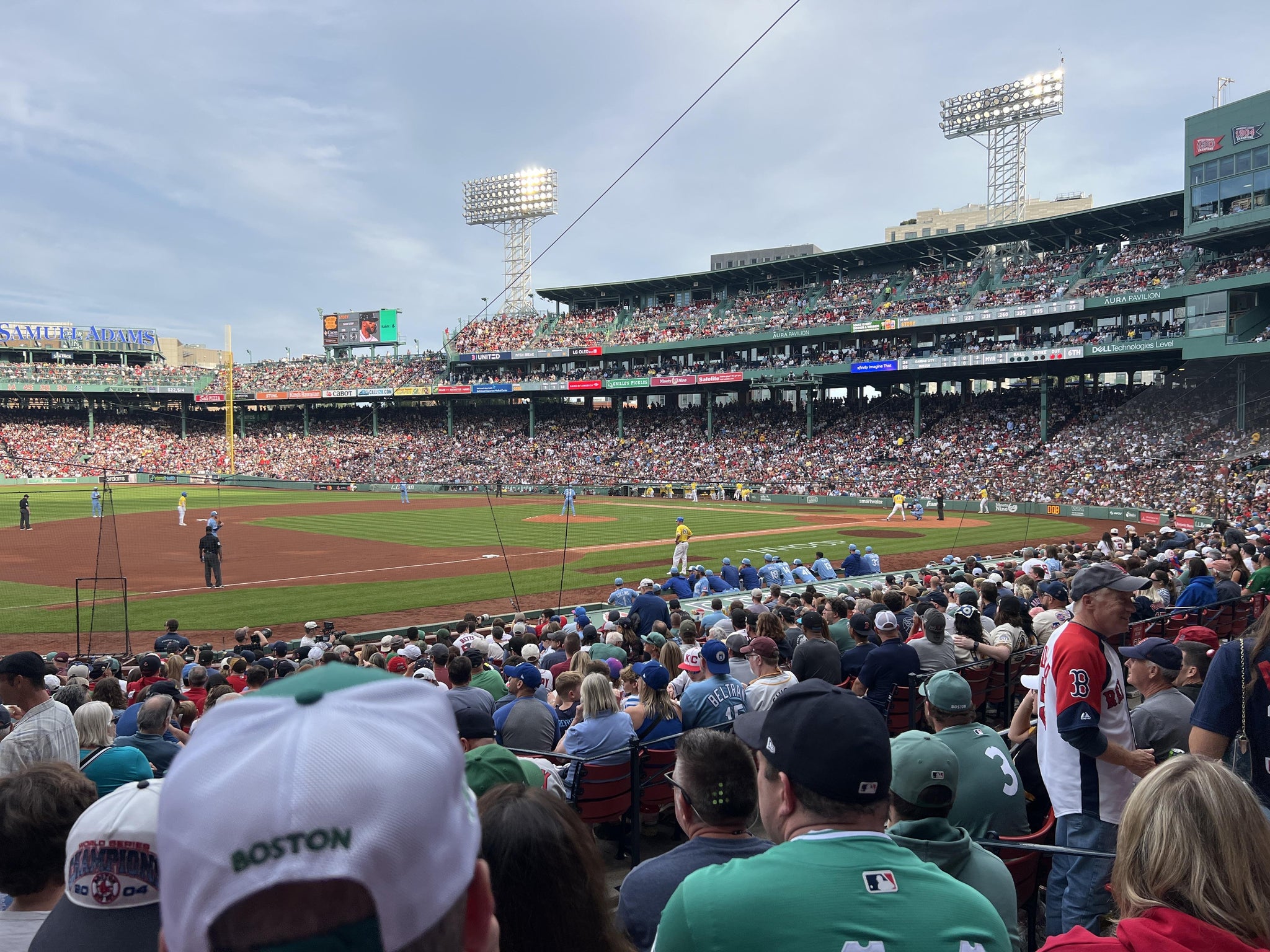 Real Fan View taken from Loge Box 157 at Fenway Park by Brandon V