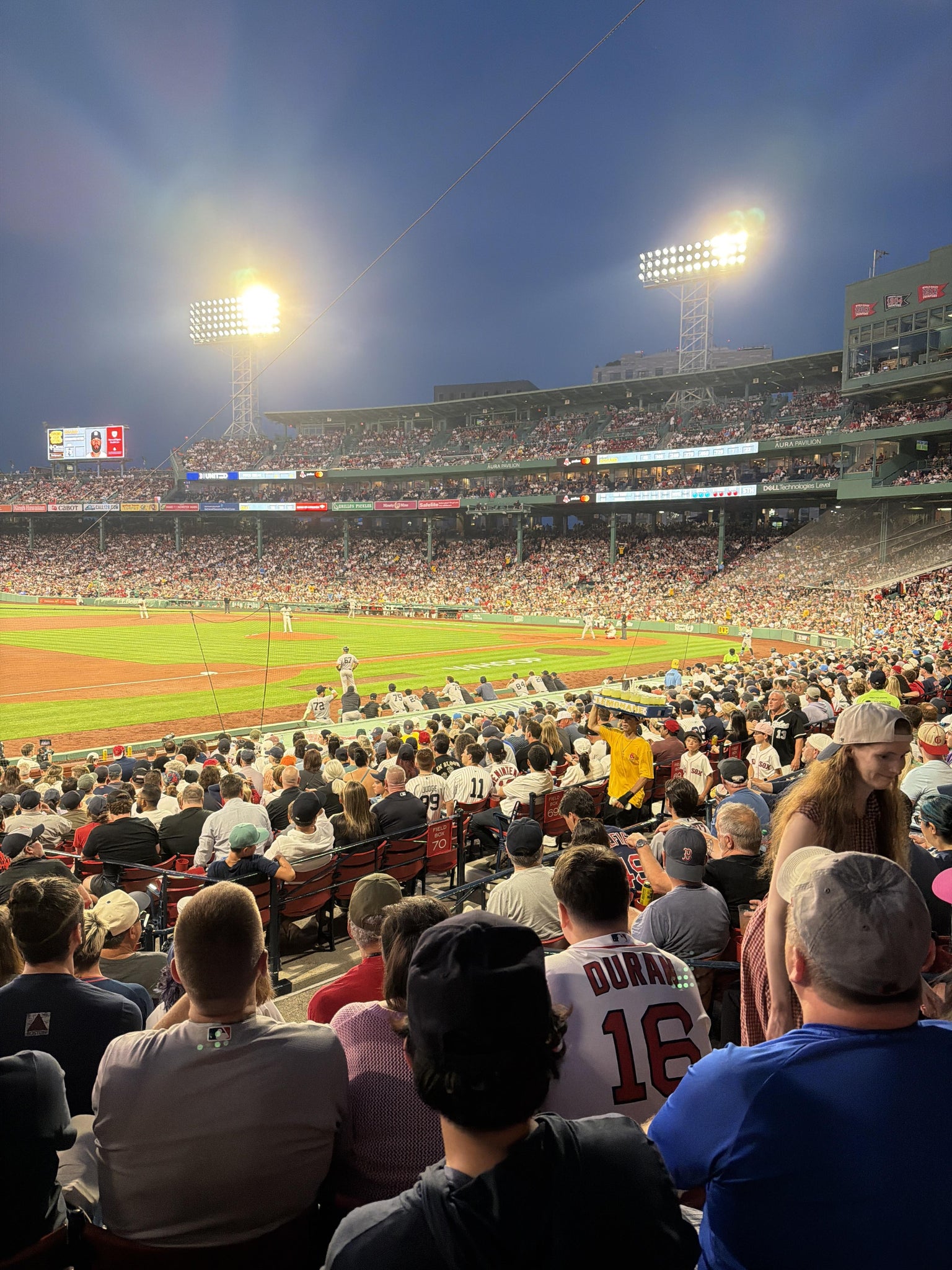 Real Fan View taken from Loge Box 157 at Fenway Park by Drew B