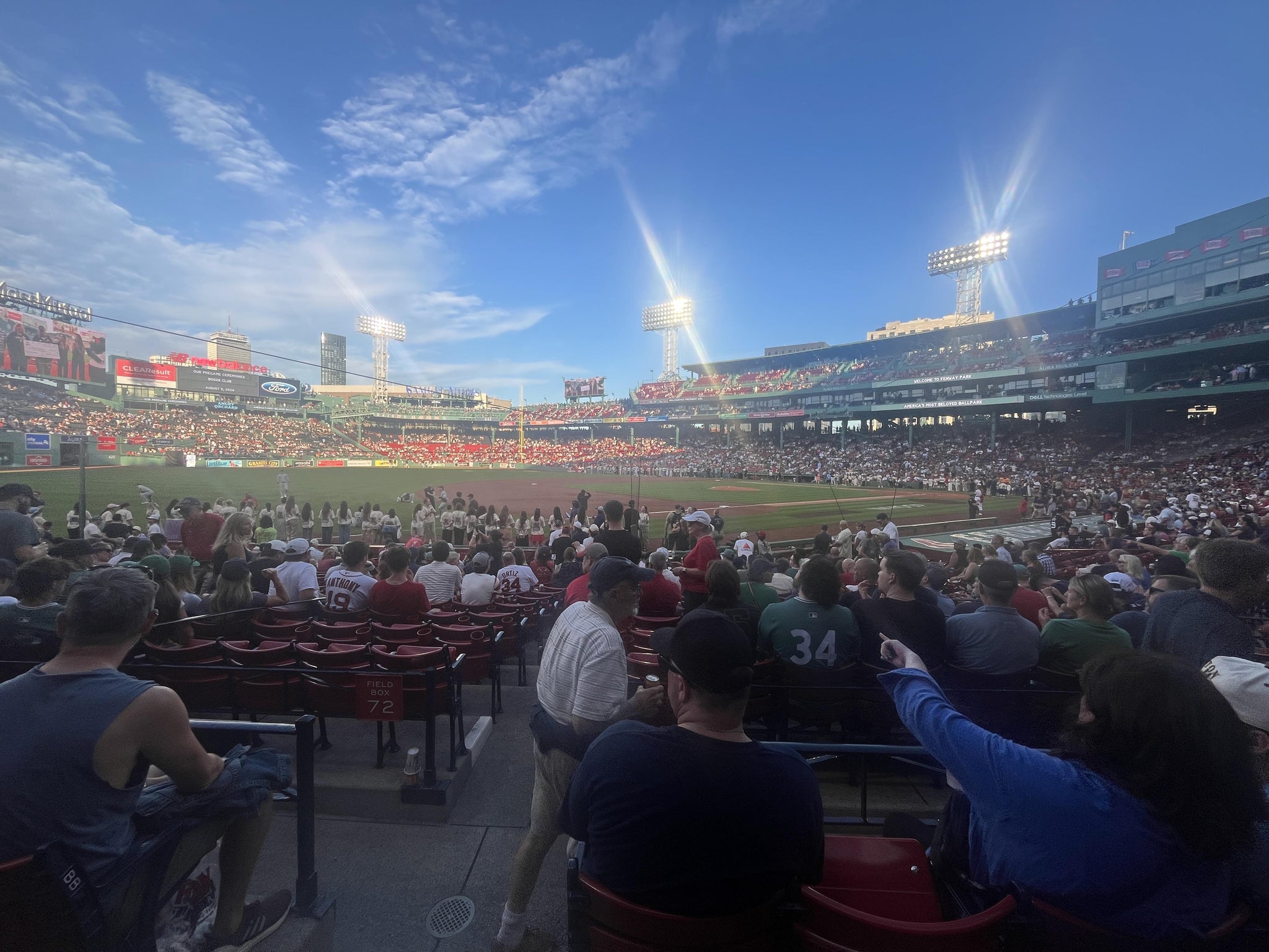 Real Fan View taken from Loge Box 158 at Fenway Park by Patrick B