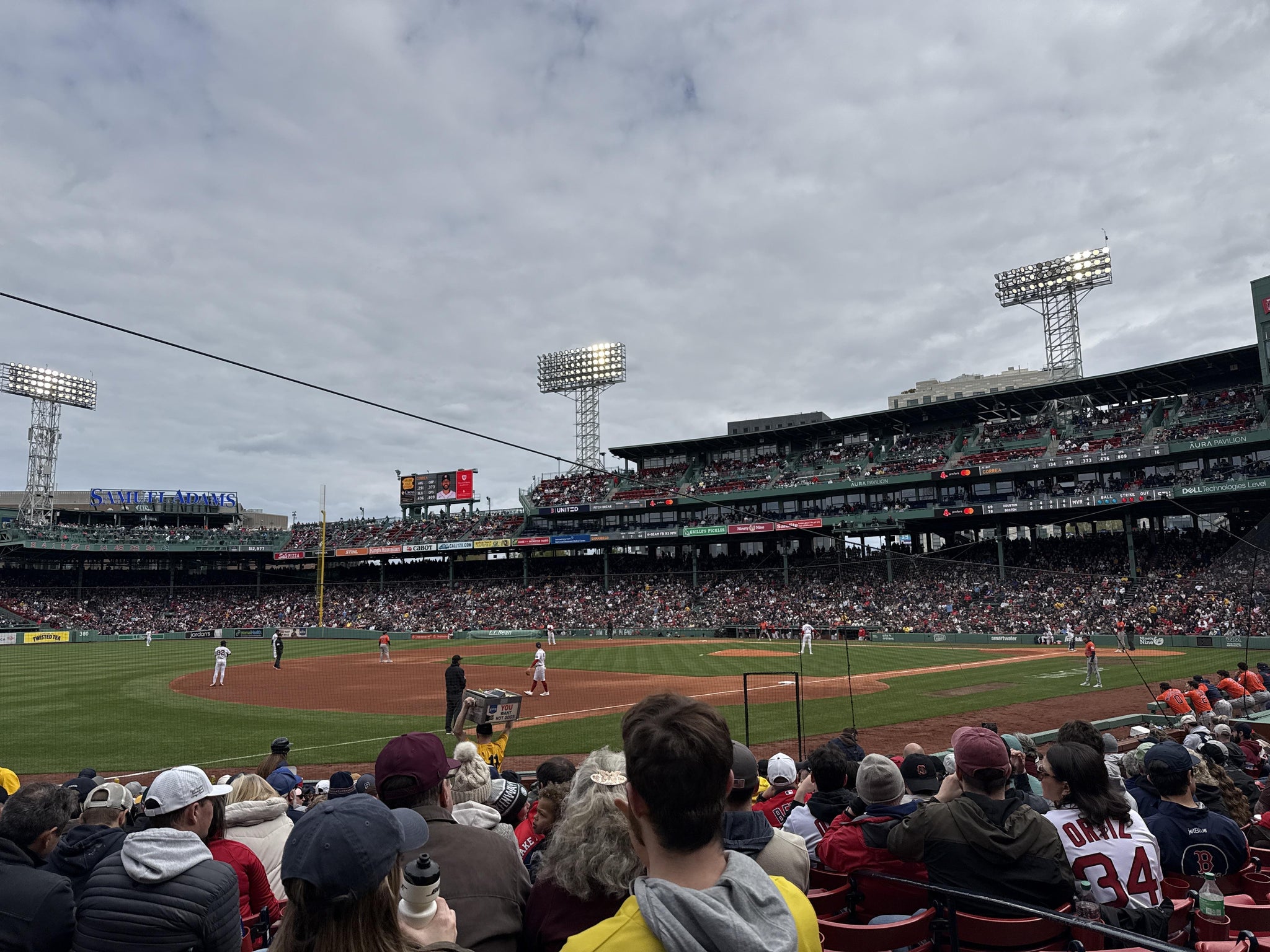 Vue réelle des fans prise de la Loge Box 159 au site Fenway Park par Aileen M