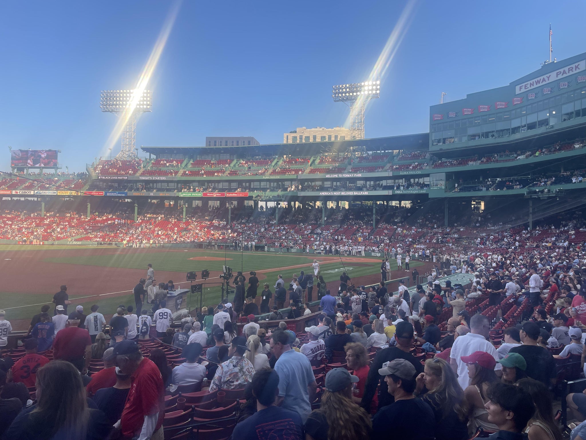Real Fan View taken from Loge Box 159 at Fenway Park by John M