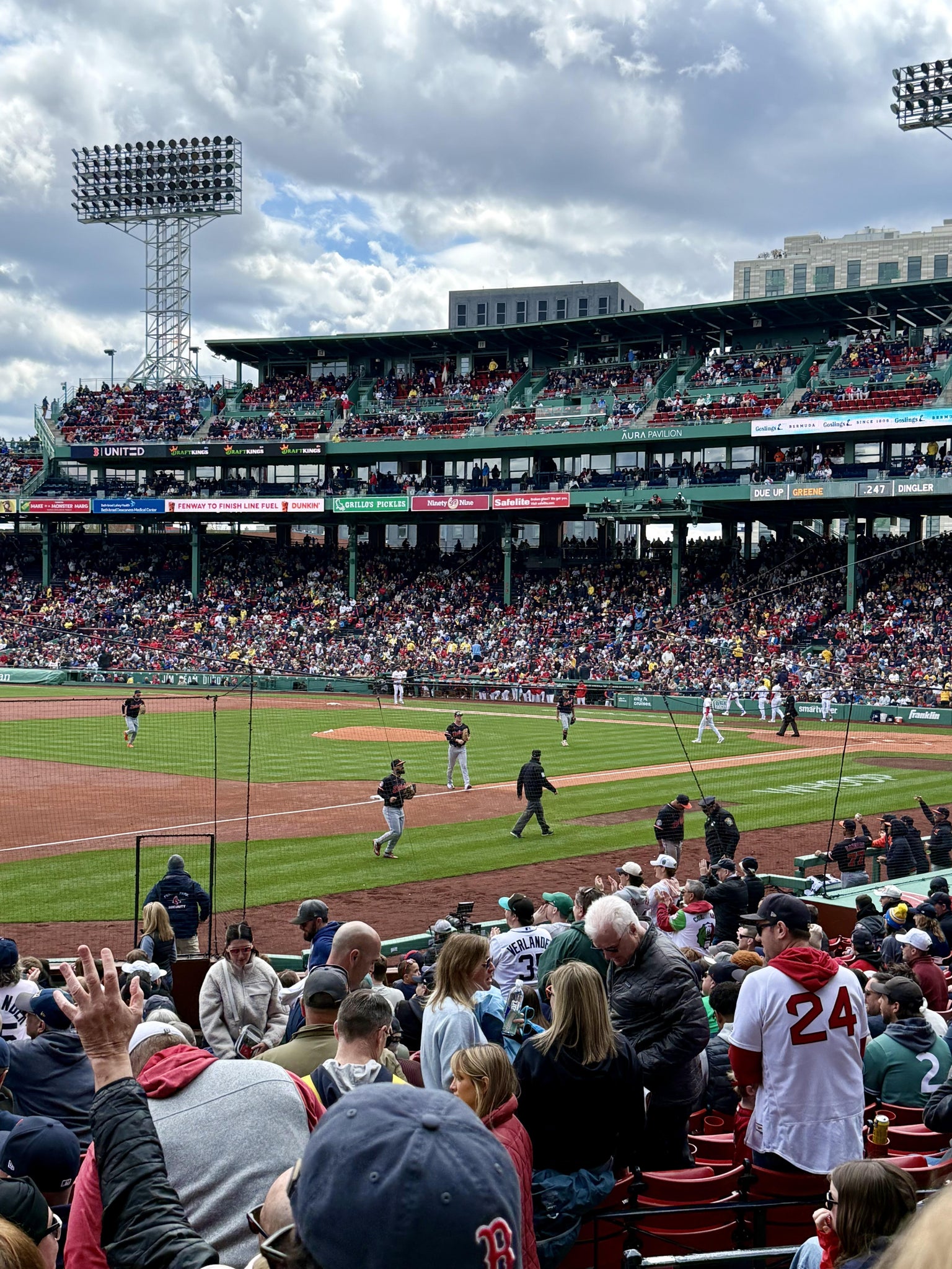 Real Fan View taken from Loge Box 159 at Fenway Park by Christopher A